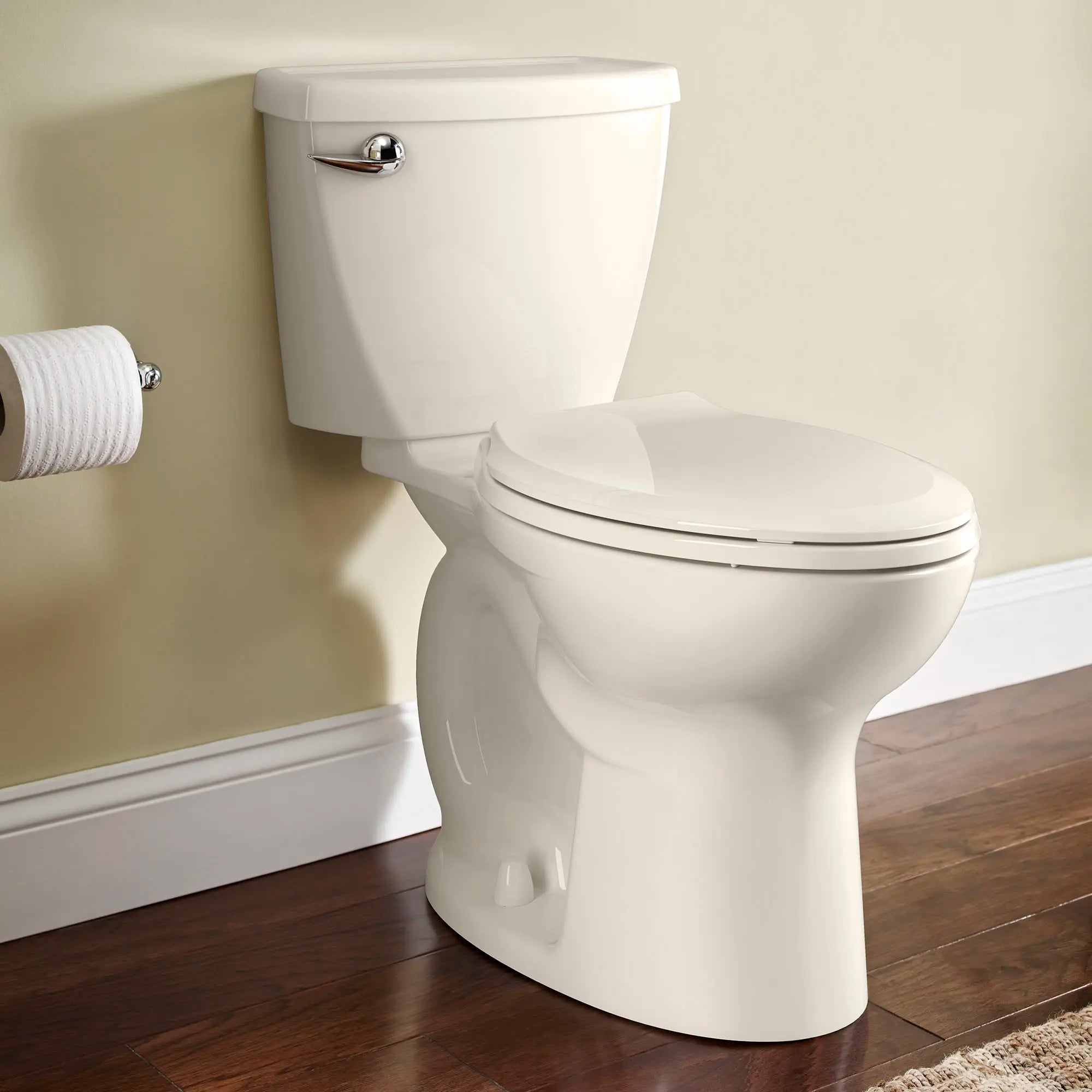 Cadet 3 1.6 GPF/6.0 LPF Left-Hand Trip Lever Elongated Toilet with Chair Height - 10 Inch Rough-In for Bathroom & Powder Room Installation