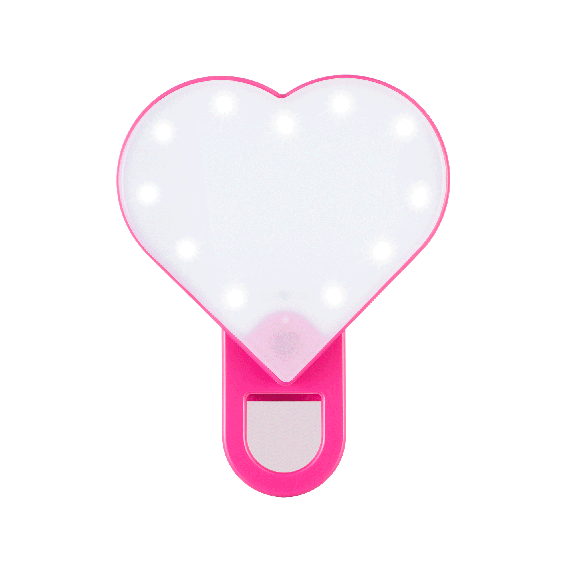 Riki Sweetheart Selfie Ring Light with Makeup Mirror - Perfect for TikTok, YouTube Videos & Beauty Makeup at Home