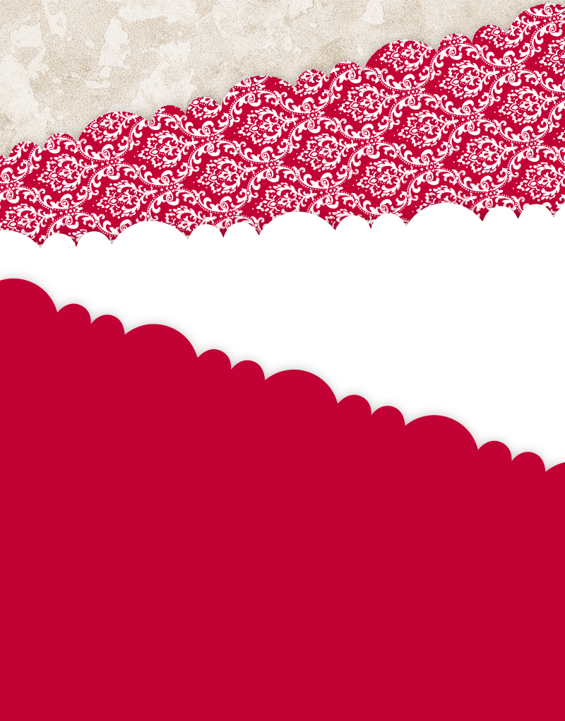Elegant Holiday Damask Scalloped Tissue Paper - Premium Wrapping Paper for Christmas Gifts, Party Decorations & Craft Projects