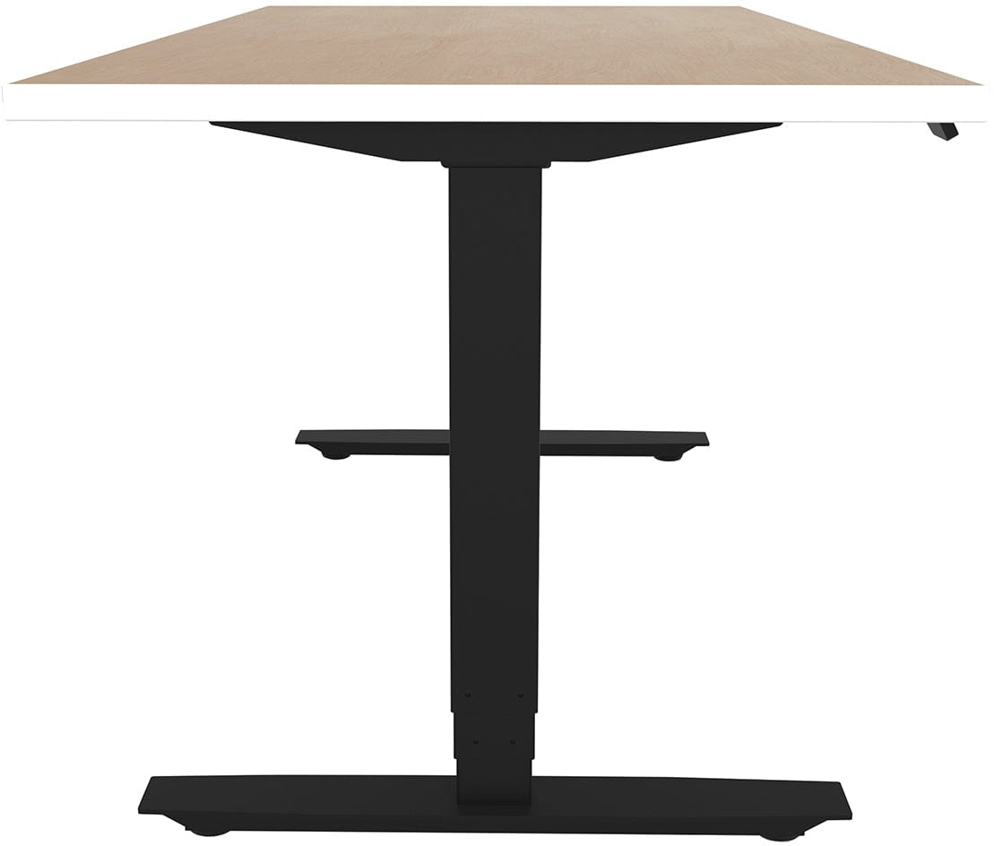 Safco ML Series Adjustable Height Desk 30x60 Inch Laminate Top with 3-Stage 2-Leg Base (ML323060) - Perfect for Home Office, Workspace & Standing Desk Setup