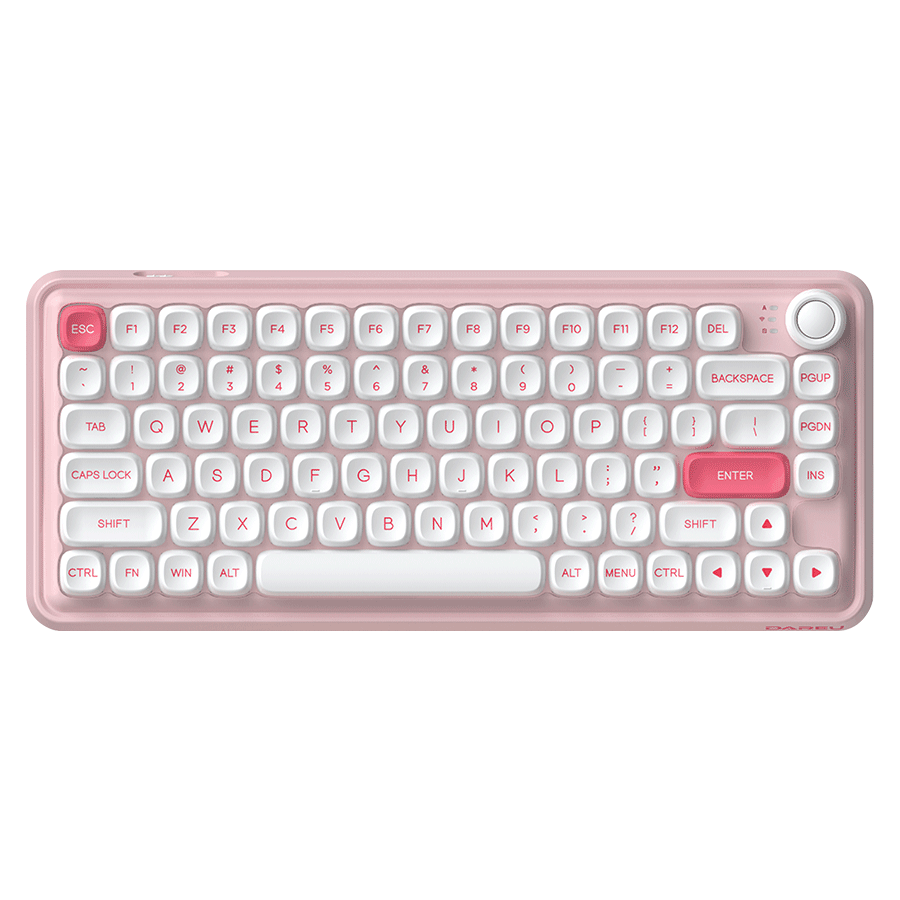 DAREU Z82 Sugar Cube 60% Compact Wireless Mechanical Keyboard - Hot Swappable, RGB Backlit, Bluetooth 5.0 for Gaming & Office Work (White) | Perfect for Typing, Programming, and Esports