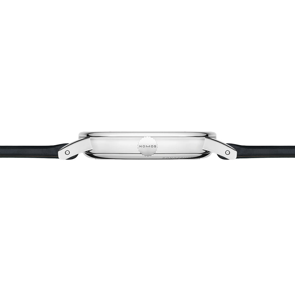 Ludwig Neomatik 36.4mm White Dial Men's Watch with Leather Strap - Perfect for Doctors, Professionals & Formal Occasions