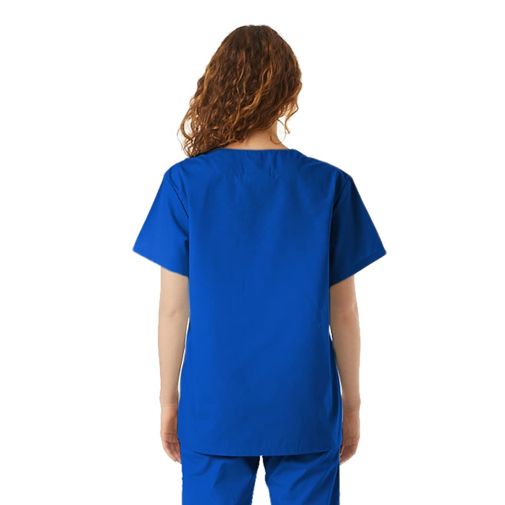 Unisex V-Neck Scrubs Top - Doctor & Nurse Coat for Medical Professionals | Comfortable Hospital & Lab Workwear | Perfect for Yoga, Healthcare Shifts & Clinical Duties