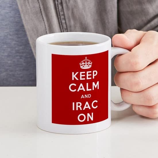 Keep Calm And IRAC On 11 oz (325 ml) Ceramic Coffee Mug - Perfect for Law Students, Lawyers & Office Use