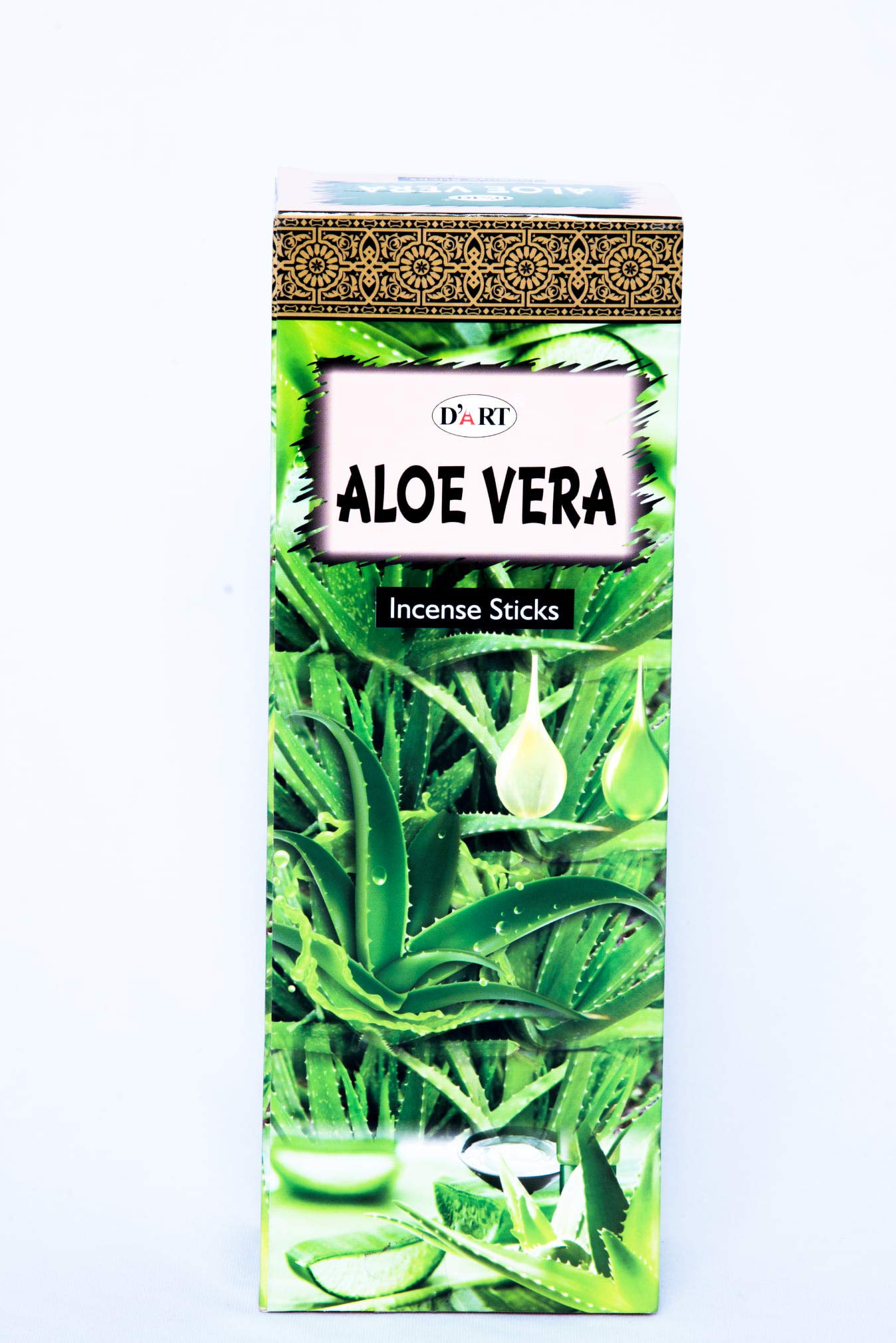 Aloe Vera Hex Incense Sticks - 120 Sticks (6 Packs x 20) for Meditation, Yoga & Aromatherapy | Natural Relaxation & Stress Relief