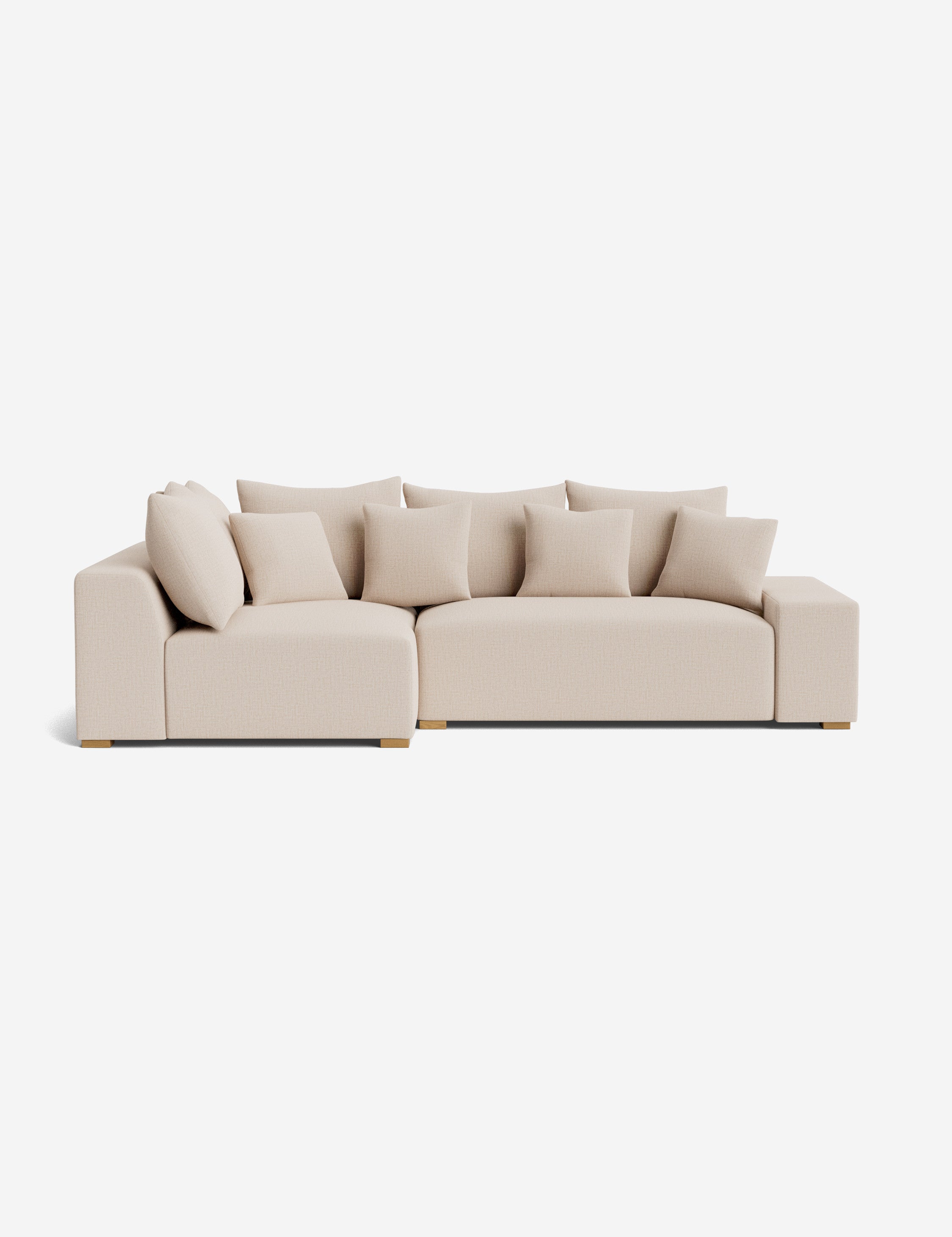 Modern Clayton Sectional Sofa - Comfortable L-Shaped Couch for Living Room, Family Room & Home Theater | Durable Upholstery & Stylish Design