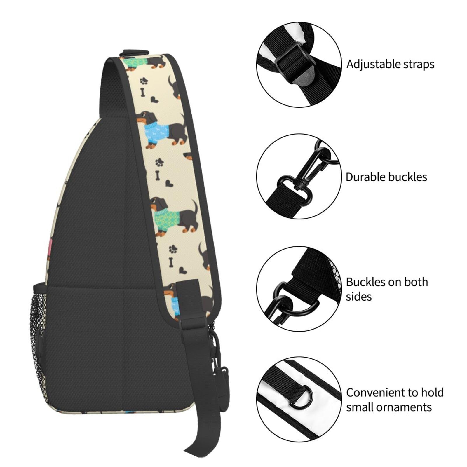 Lightweight Sling Bag Crossbody Backpack - Waterproof Hiking Travel Daypack for Women & Men - Perfect for Outdoor Adventures, Commuting & Daily Use