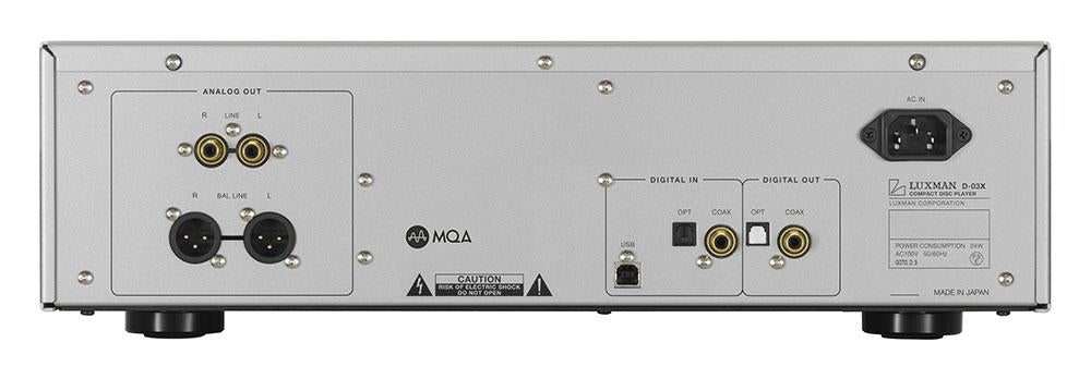 Luxman D-03X High-End CD Transport & DAC Digital Audio Player with MQA Support - Perfect for Audiophiles & Home Theater Systems
