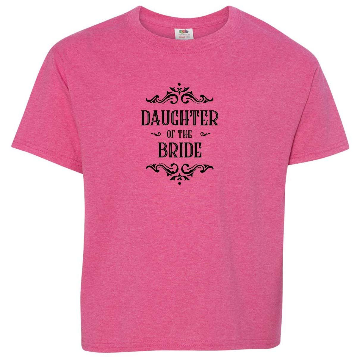 Daughter of The Bride Youth T-Shirt - Cute Flower Design Cotton Tee for Weddings & Special Occasions