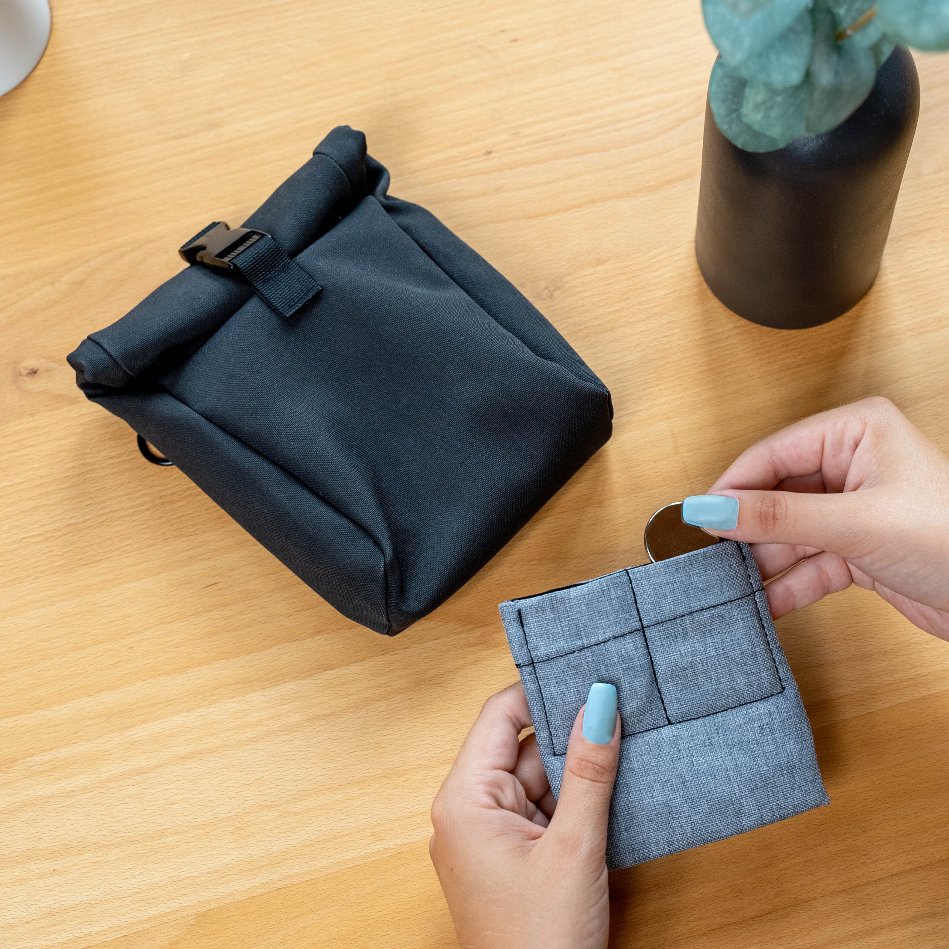 Small Magnetic Bag with Strip - Perfect for Office, Home & Travel Organization