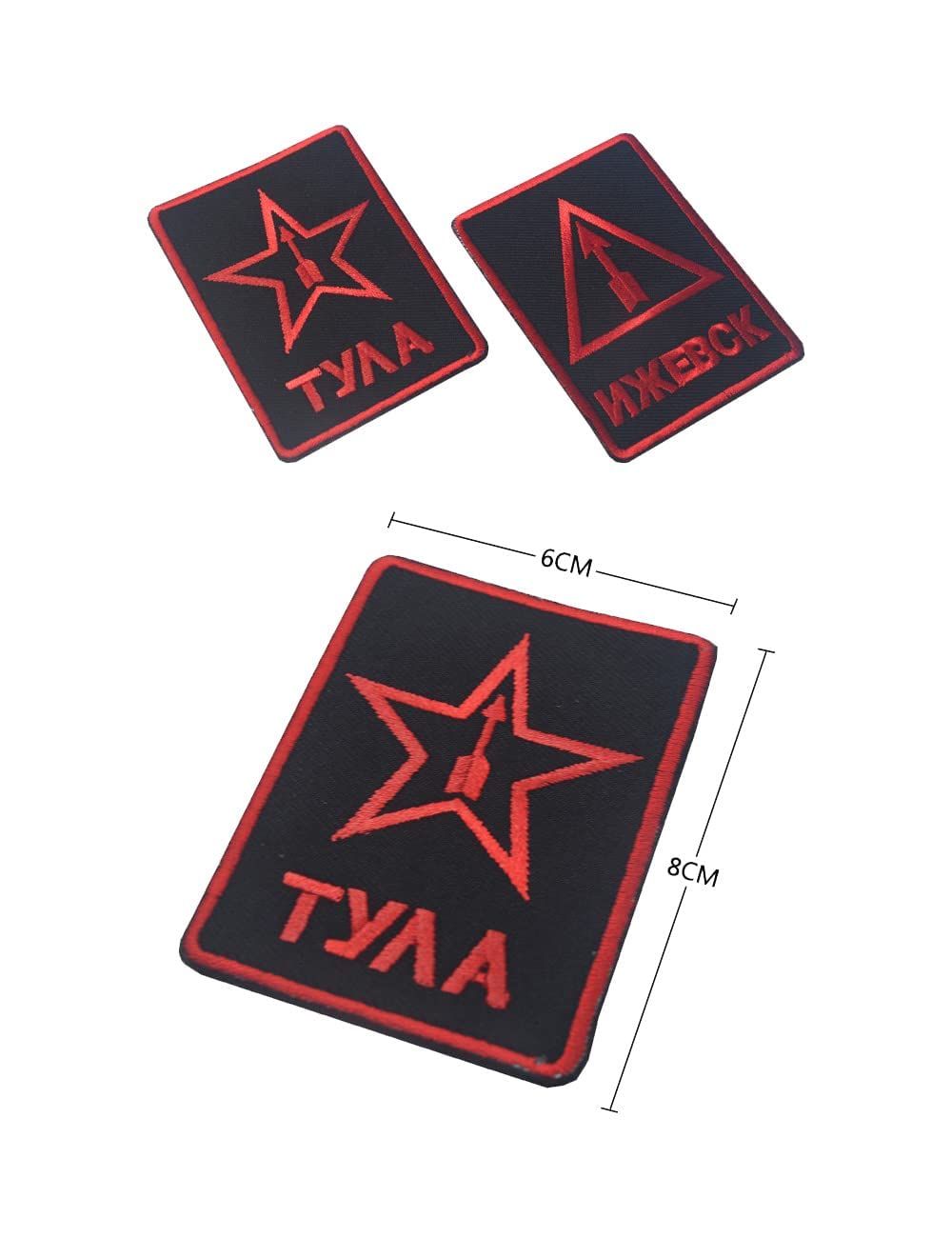 9PCS Russian FSB KGB Special Forces Alpha Tactical Morale Patches - Embroidered Hook and Loop Military Badges for Vests, Backpacks & Tactical Gear - Perfect for Collectors, Cosplay & Airsoft Enthusiasts