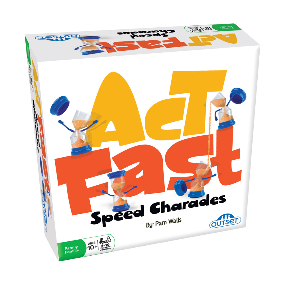 Act Fast Speed Charades Family Party Game - Fun Group Game for Kids & Adults - Perfect for Family Game Nights, Birthday Parties & Team Building Events