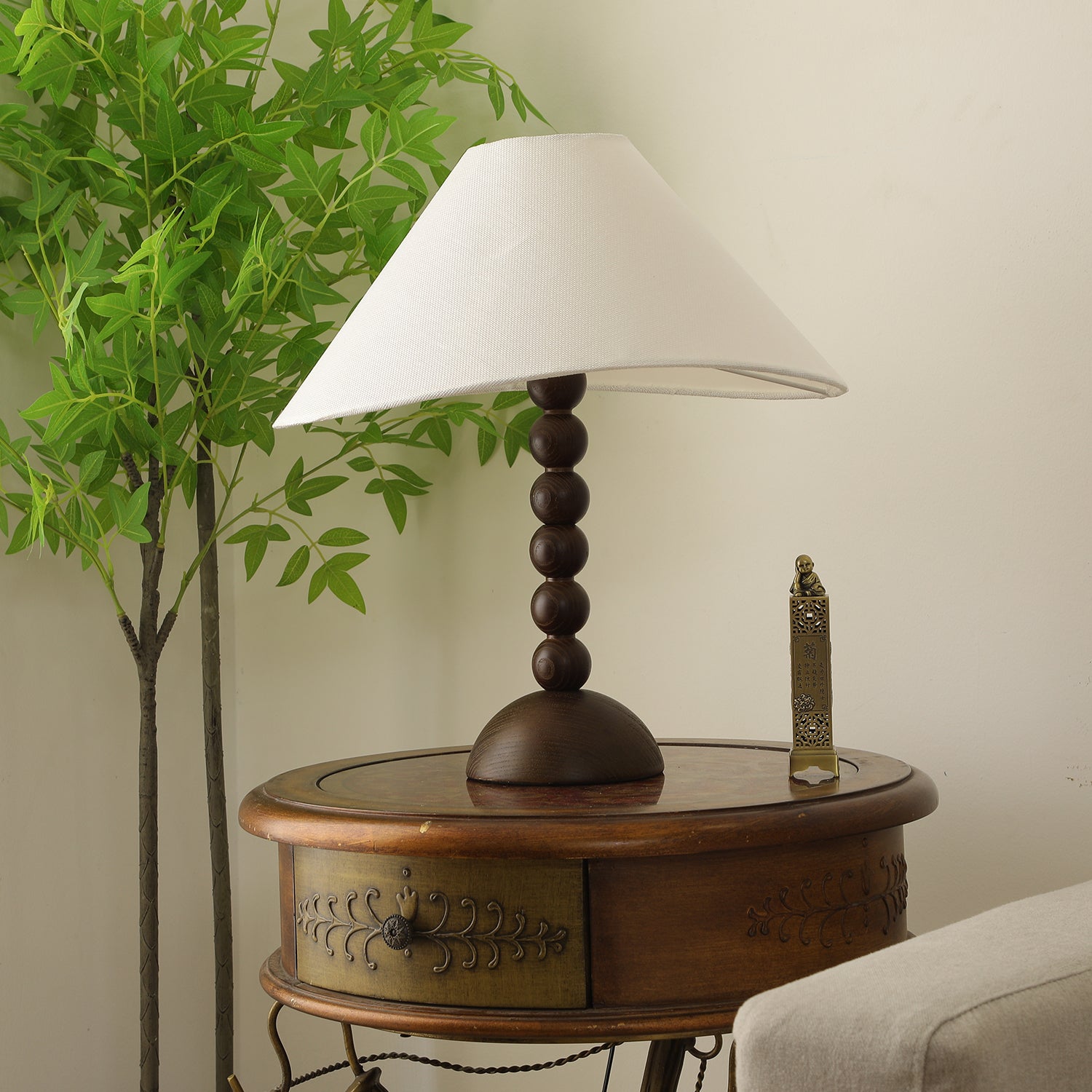 Isabella Grace Table Lamp - Modern Bedside & Living Room Lighting for Home Decor - Soft Glow Nightstand Lamp for Bedroom, Office, or Study