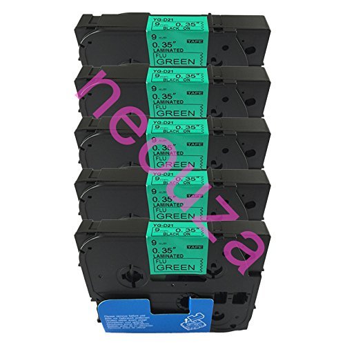 Tze-d21 Black on Green Fluorescent