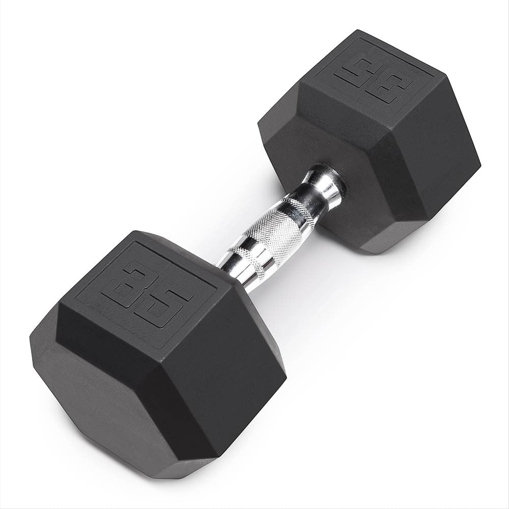 35lb Rubber Hex Dumbbell Set for Home Gym & Strength Training - Marcy IBRH-035 - Perfect for Weightlifting, CrossFit & Fitness Workouts