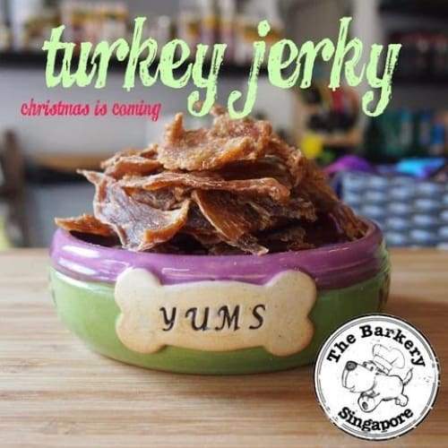 The Barkery Turkey Jerky Dehydrated Dog Treats - Grain Free, All Natural, High Protein Snacks for Dogs (2 Sizes) - Perfect for Training, Rewards & On-the-Go Treats