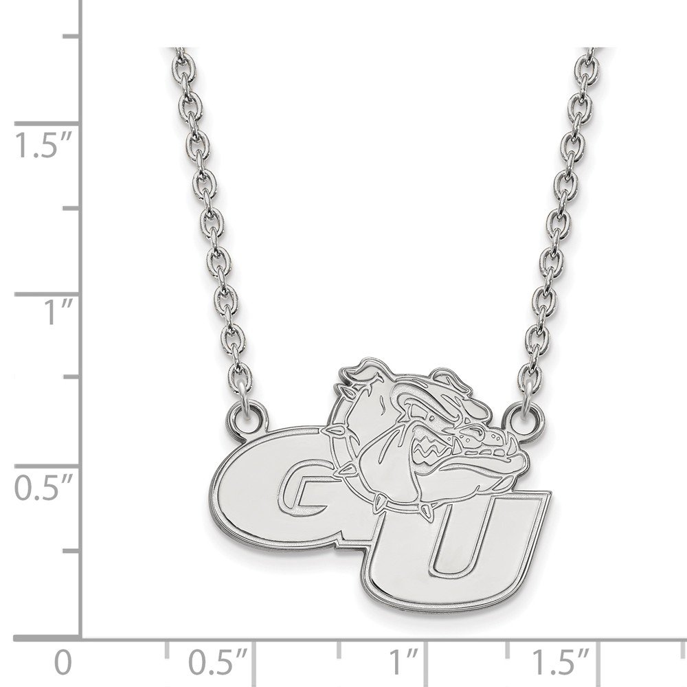 Gonzaga 3/4 Inch Large Sterling Silver Pendant Necklace for Women - Elegant Jewelry Gift for Birthday, Anniversary & Special Occasions