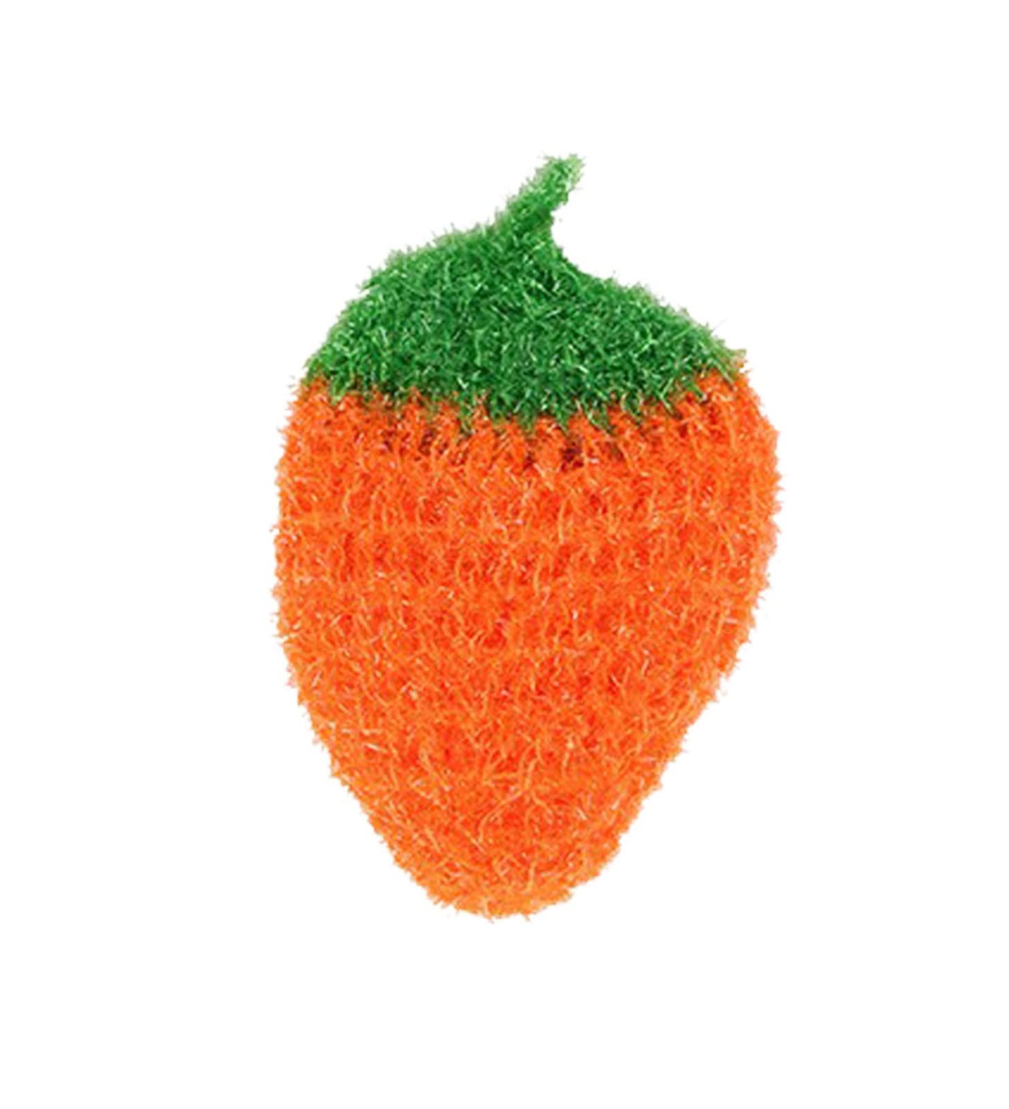 Premium Hand Crochet Dish Towels - Soft Polyester Silk Kitchen Cloths for Washing Dishes, Cleaning Bottles & Countertops (Orange, Set of 2) - Perfect for Daily Kitchen Use & Gift Giving