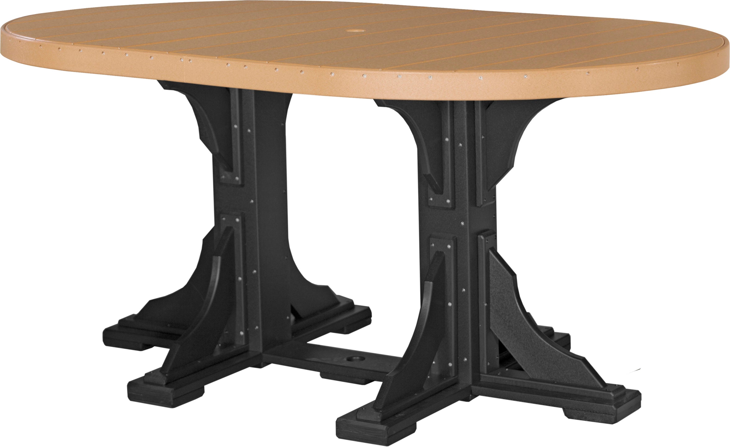LuxCraft 4' x 6' Oval Dining Table Set for 6 - Modern Kitchen & Dining Room Furniture - Perfect for Family Gatherings, Dinner Parties & Small Spaces