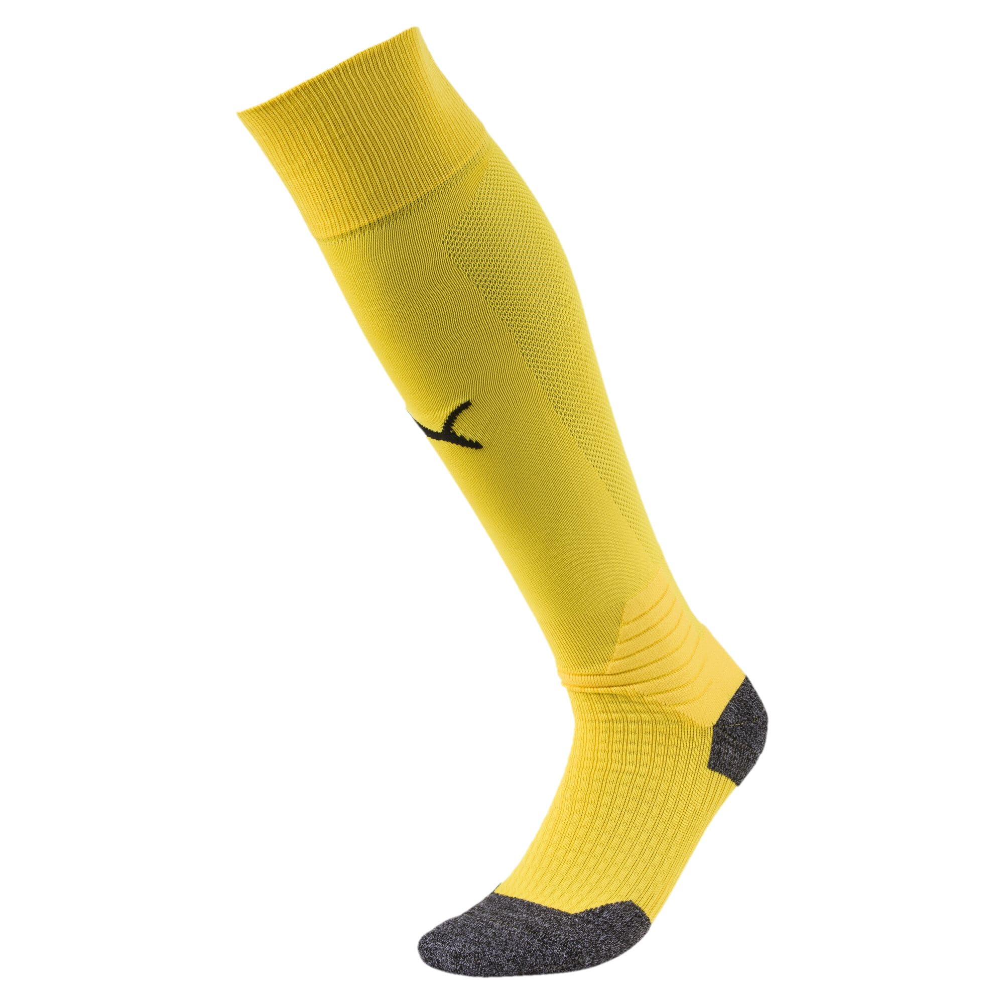 PUMA Men's Team Liga Soccer Socks - Breathable Cushioned Football Socks for Training & Match Play
