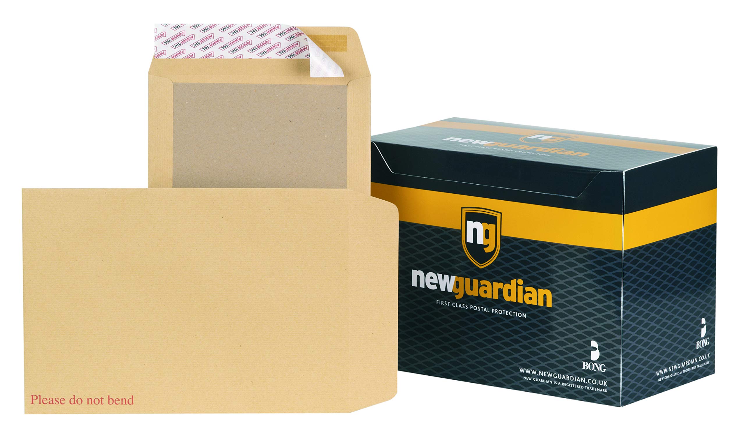 Premium Heavyweight Peel & Seal Manila Envelopes - C4 Size, Board-Backed, Pack of 125 | Secure Mailing, Document Protection, Business & Legal Correspondence | New Guardian H26326