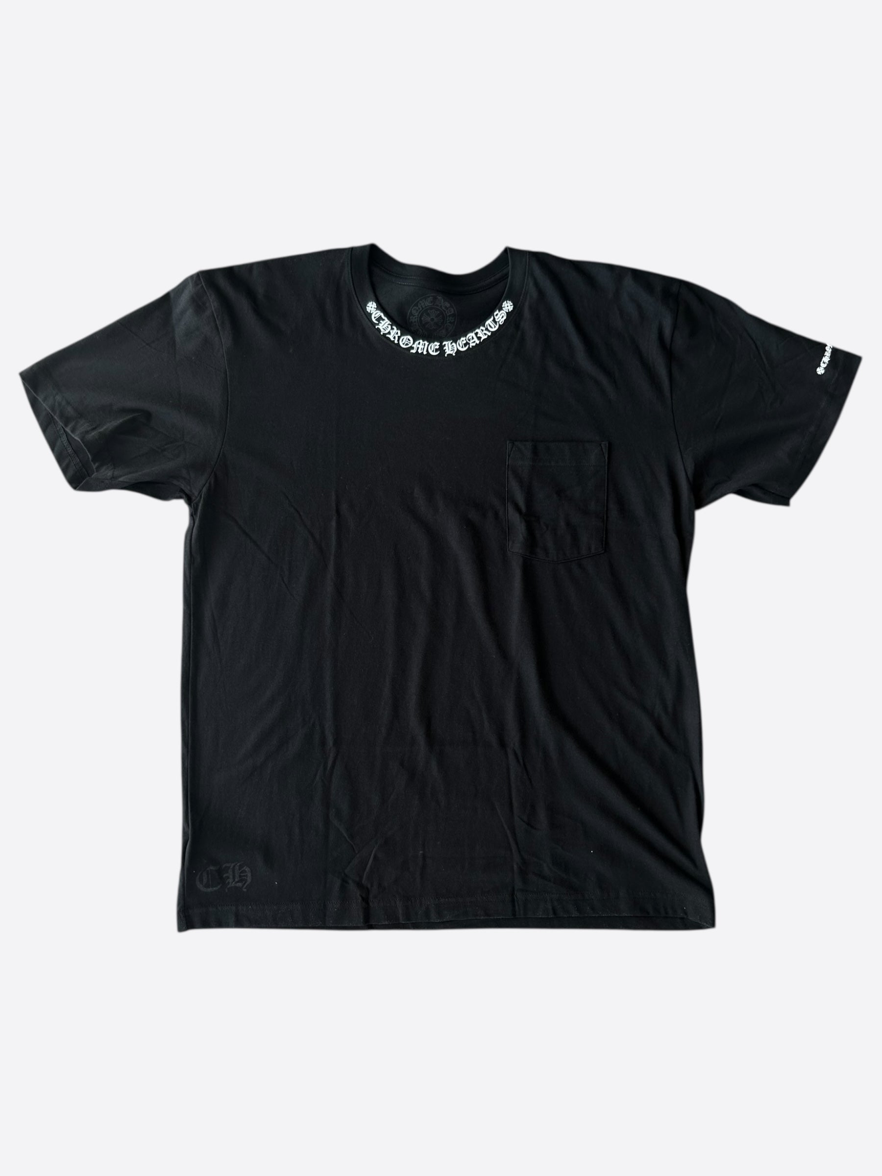 Chrome Hearts Black & White Logo T-Shirt - Stylish Graphic Tee for Men & Women | Perfect for Casual Wear, Street Fashion & Everyday Outfits