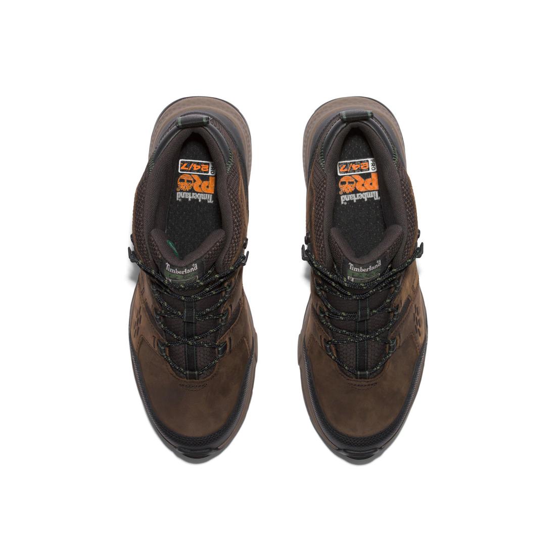 Switchback Lt 6 Inch Soft Toe Waterproof Work Boots for Men - Brown/Tan - Durable & Comfortable for Outdoor, Hiking & Construction