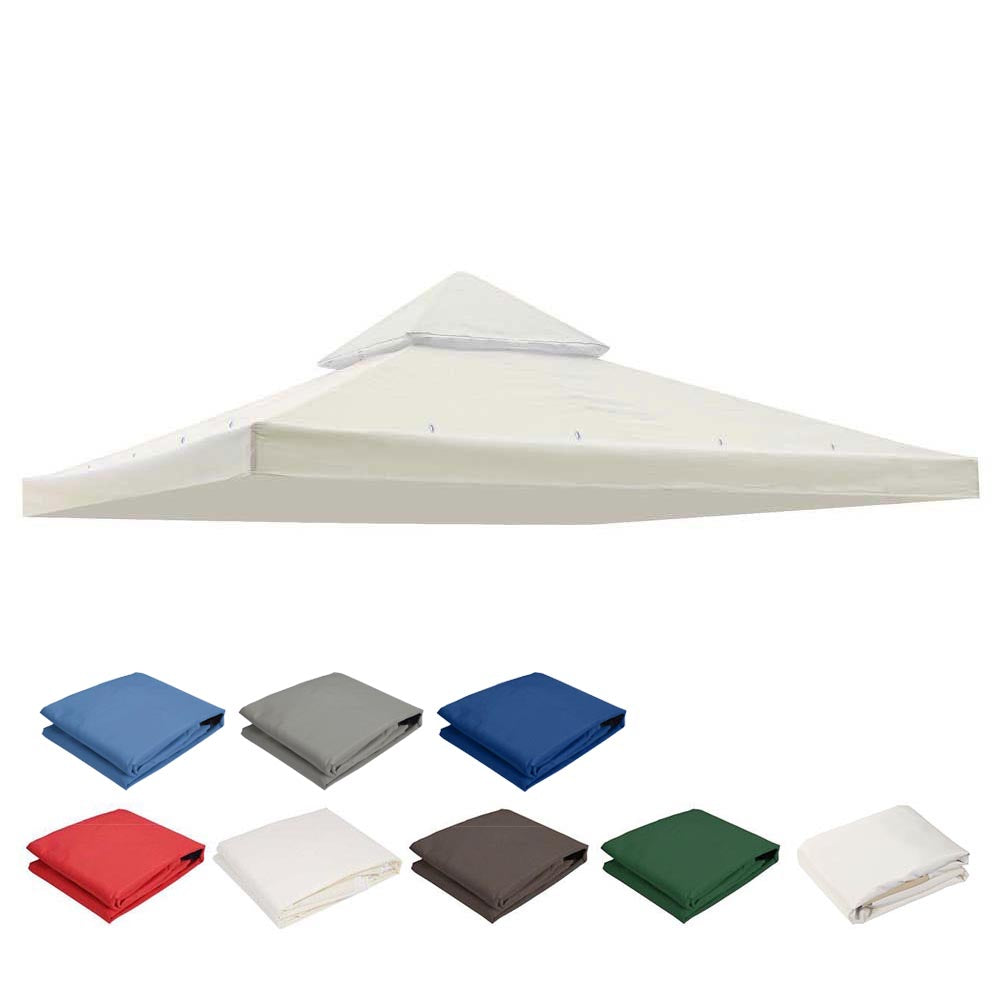 8x8 ft Gazebo Canopy Replacement Top - Durable Waterproof Outdoor Shade Cover for Patio, Deck, Backyard, and Garden Use | TheLAShop