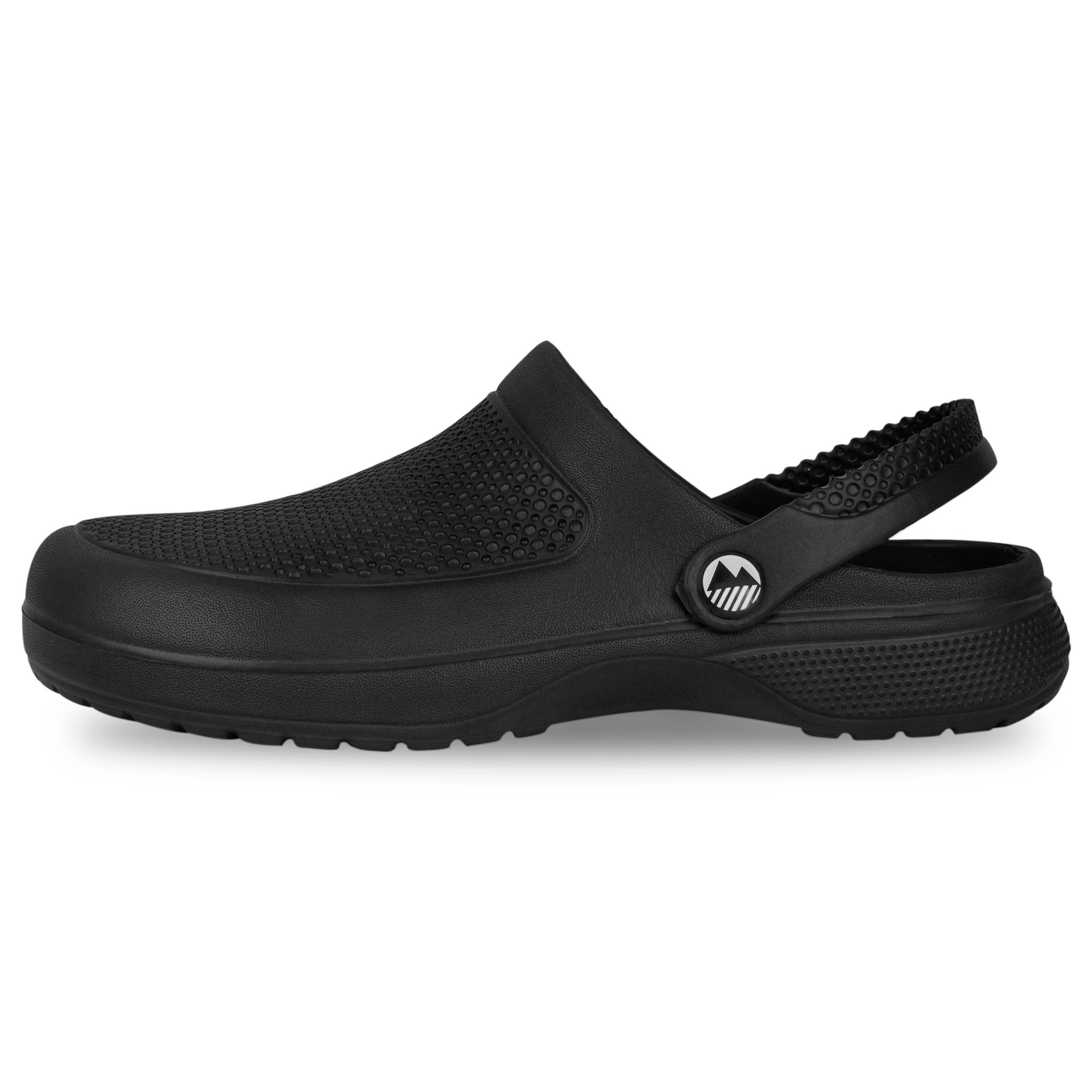 Men's Textured Garden Clogs - Comfortable Slip-Resistant Outdoor Shoes for Gardening, Yard Work & Beach Wear