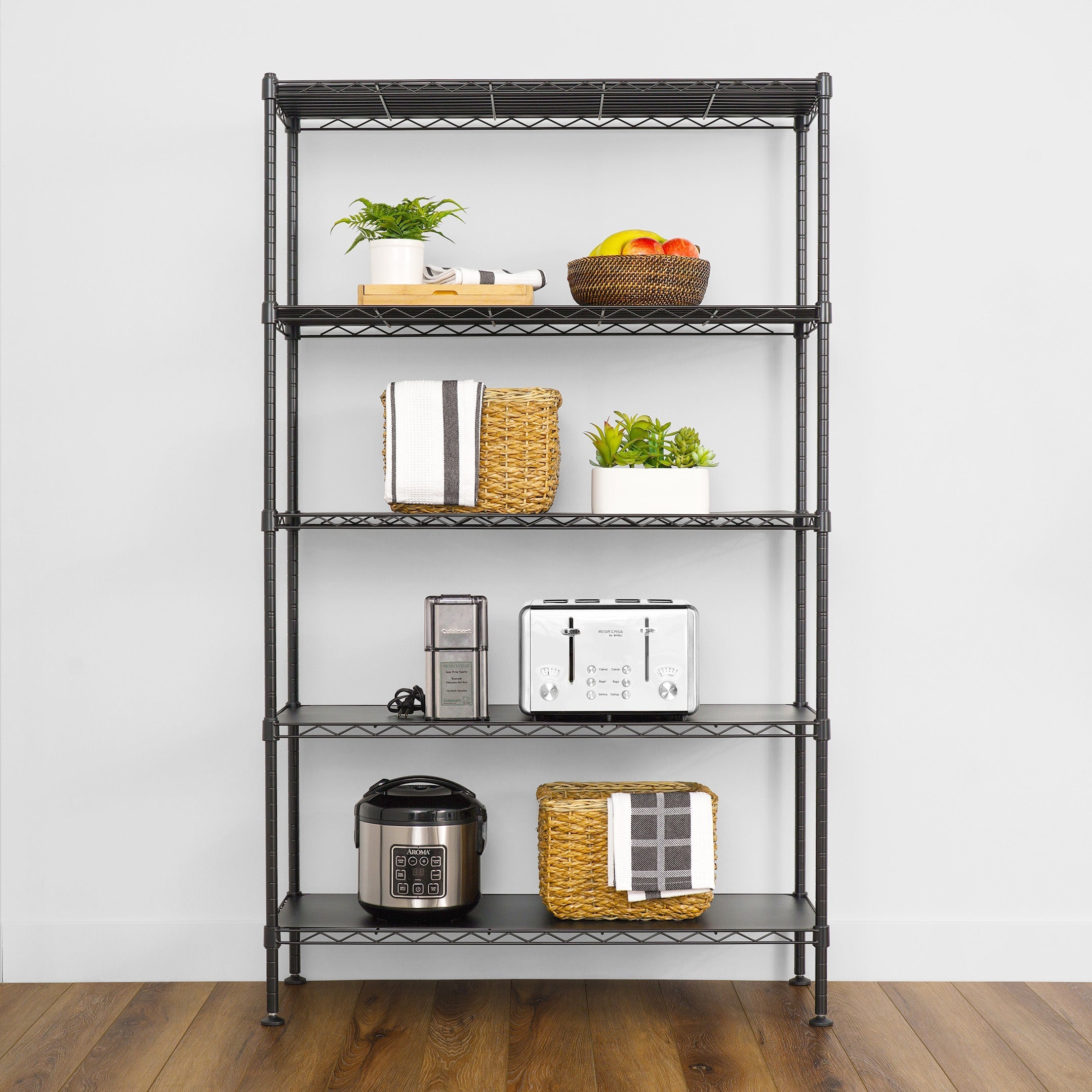 5-Tier Heavy Duty Wire Shelving Unit 14
