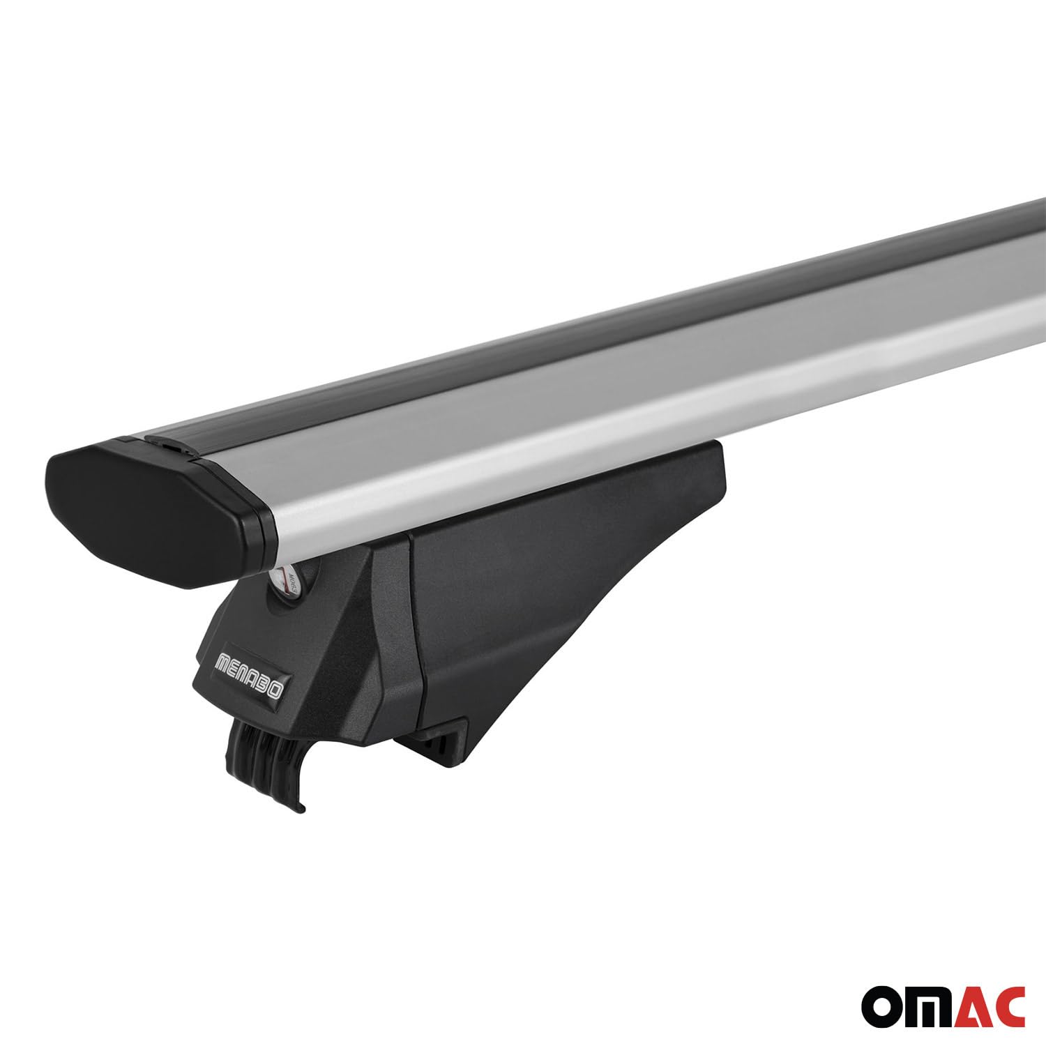 OMAC Aluminum Roof Rack Cross Bars for Volvo XC40 (2019-2024) - 2-Pack Anti-Theft Grey Cargo Carrier for Kayak, Canoe, Surfboard, Ski, Snowboard & Camping Gear - Perfect for Outdoor Adventures & Road Trips