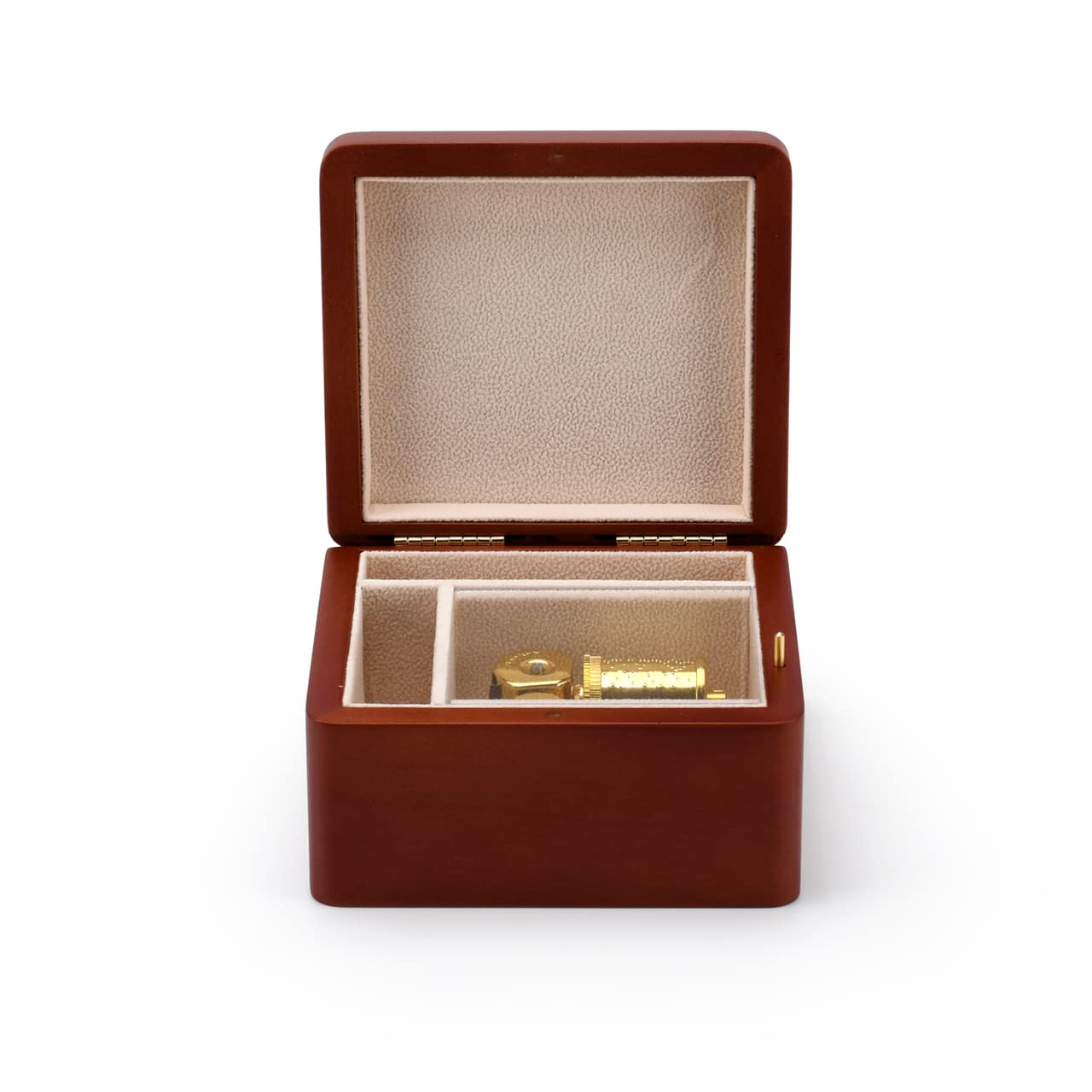 Solid Wood Music Box with 18 Notes – Handcrafted Wooden Musical Box with Multiple Song Options & Jewelry Compartment – Perfect for Gifts, Home Decor, and Ring or Earring Storage