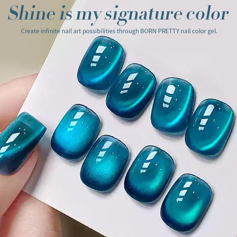 Water Light Cat Magnetic Gel Polish - MY83 Sea Blue 10ml Nail Polish for Salon & Home Manicure - Perfect for Nail Art, Special Occasions & DIY Gel Nails