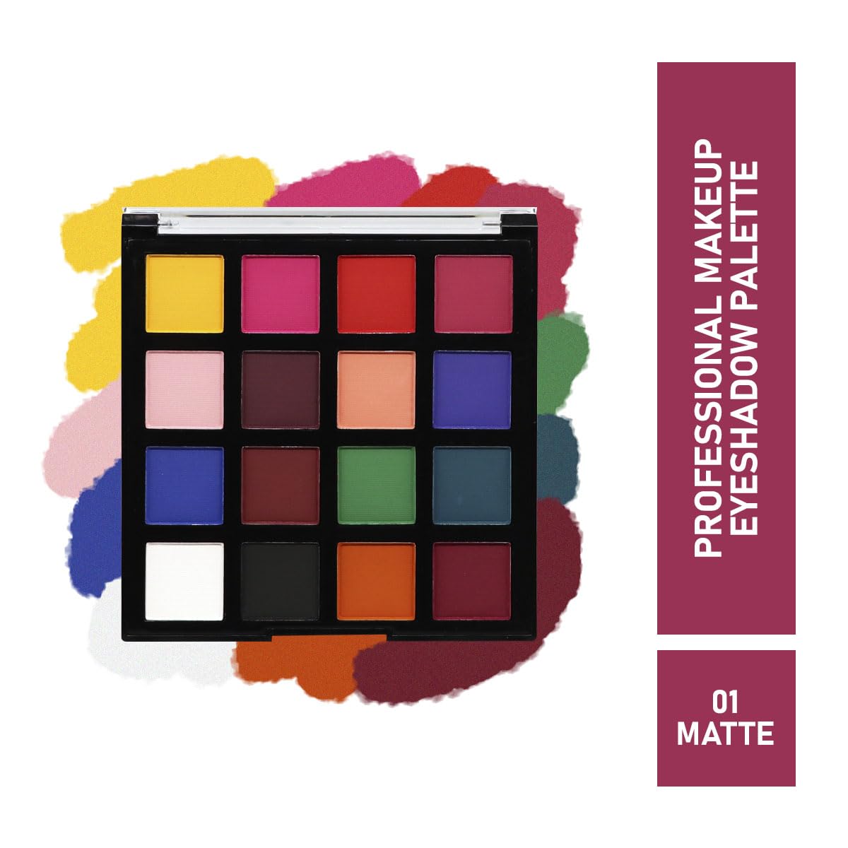 Half N Half Professional Makeup Kit - 16 Color Matte Eyeshadow Palette (18g) for Day & Night Looks, Bridal & Party Makeup