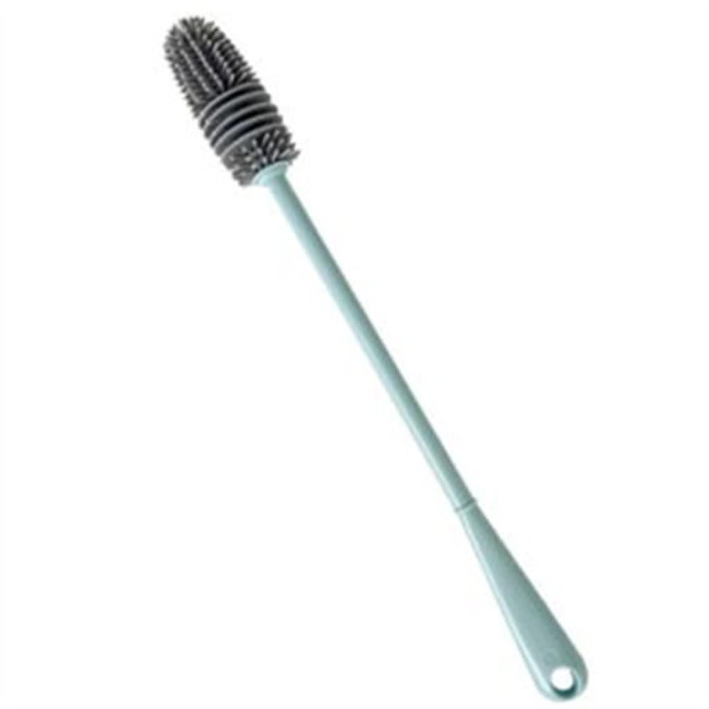 LEIGE Silicone Cup Brush - Long Handle Glass Cleaner for Wine Glasses, Bottles & Mugs - Durable Kitchen Cleaning Tool (Blue) - Perfect for Bar, Restaurant & Home Dishwashing