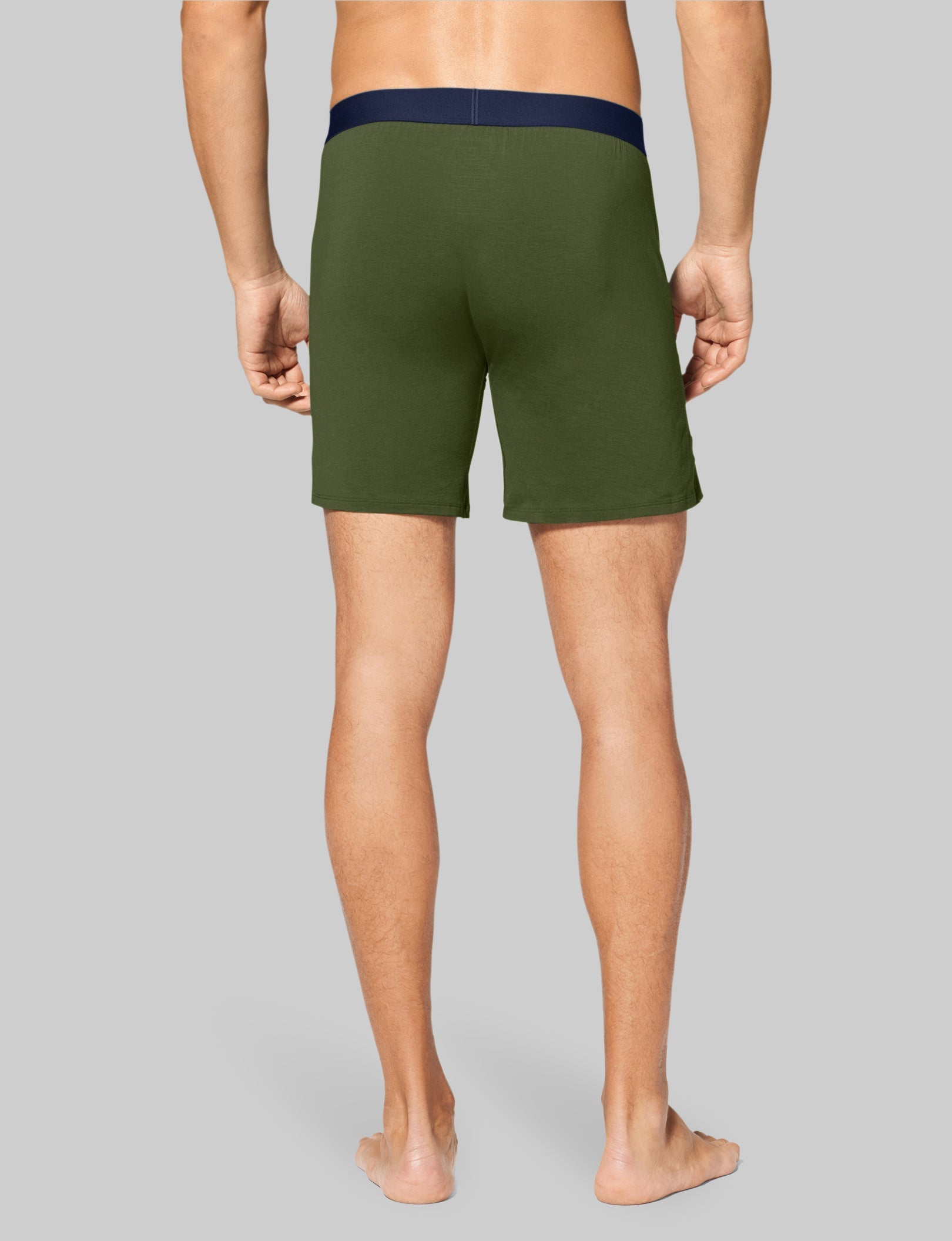 Breathable Cotton Relaxed Fit Boxer Briefs for Men - 6 Pack | Soft & Comfortable Underwear for Daily Wear, Lounge & Sleep
