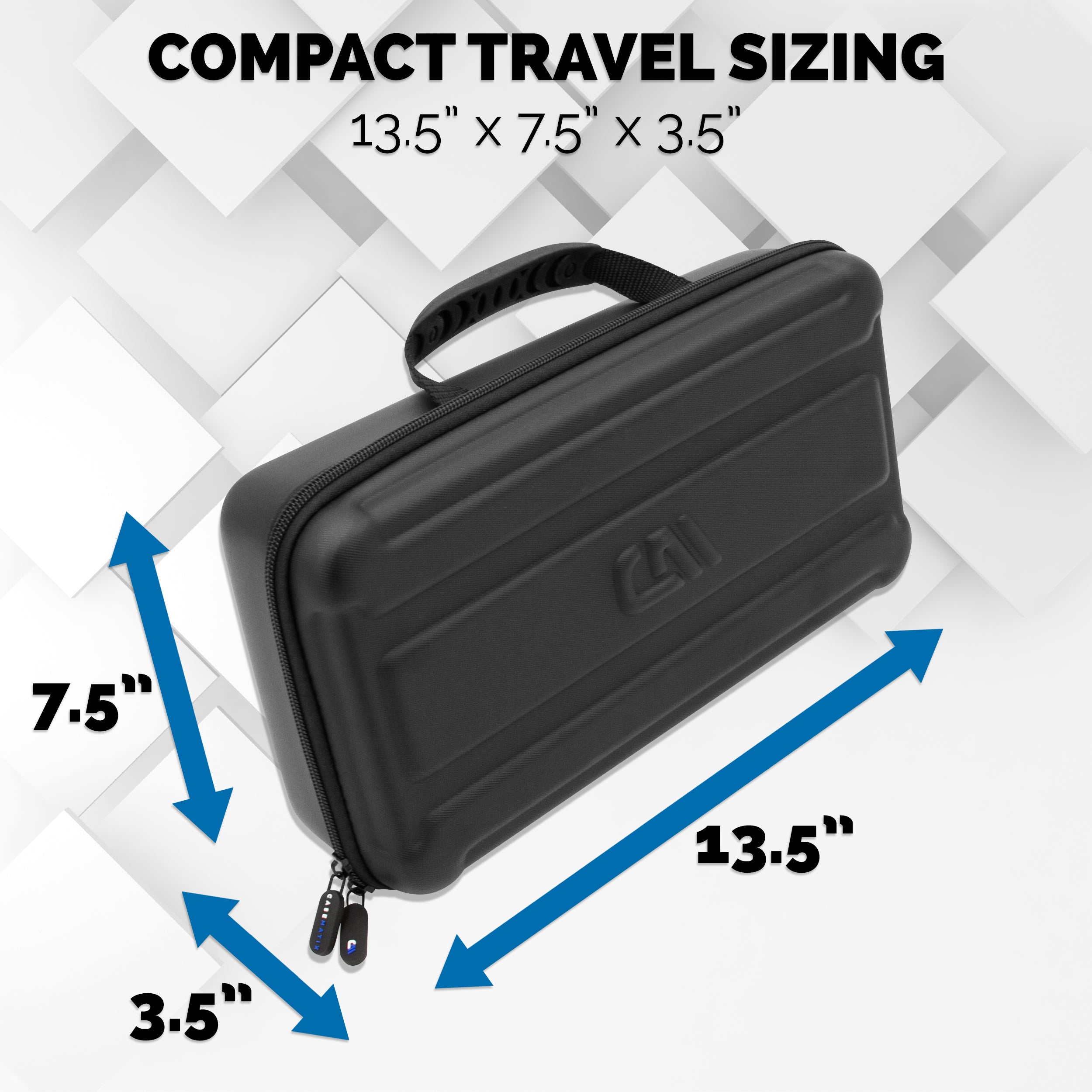 CASEMATIX Padded Travel Case for Mackie 402VLZ4 4-Channel Mixer - Shockproof Foam Protection with Carrying Handle | Perfect for DJ Gigs, Studio Sessions & Live Performances