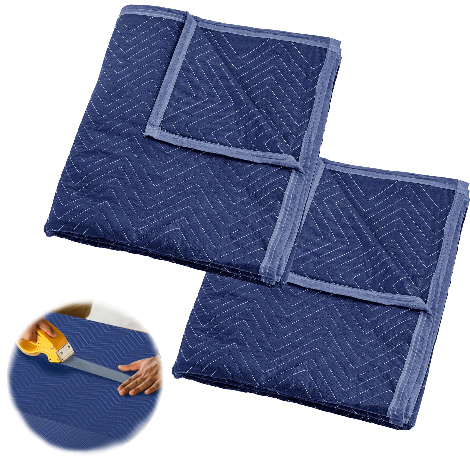 2 Pack Heavy Duty Moving Blankets 80