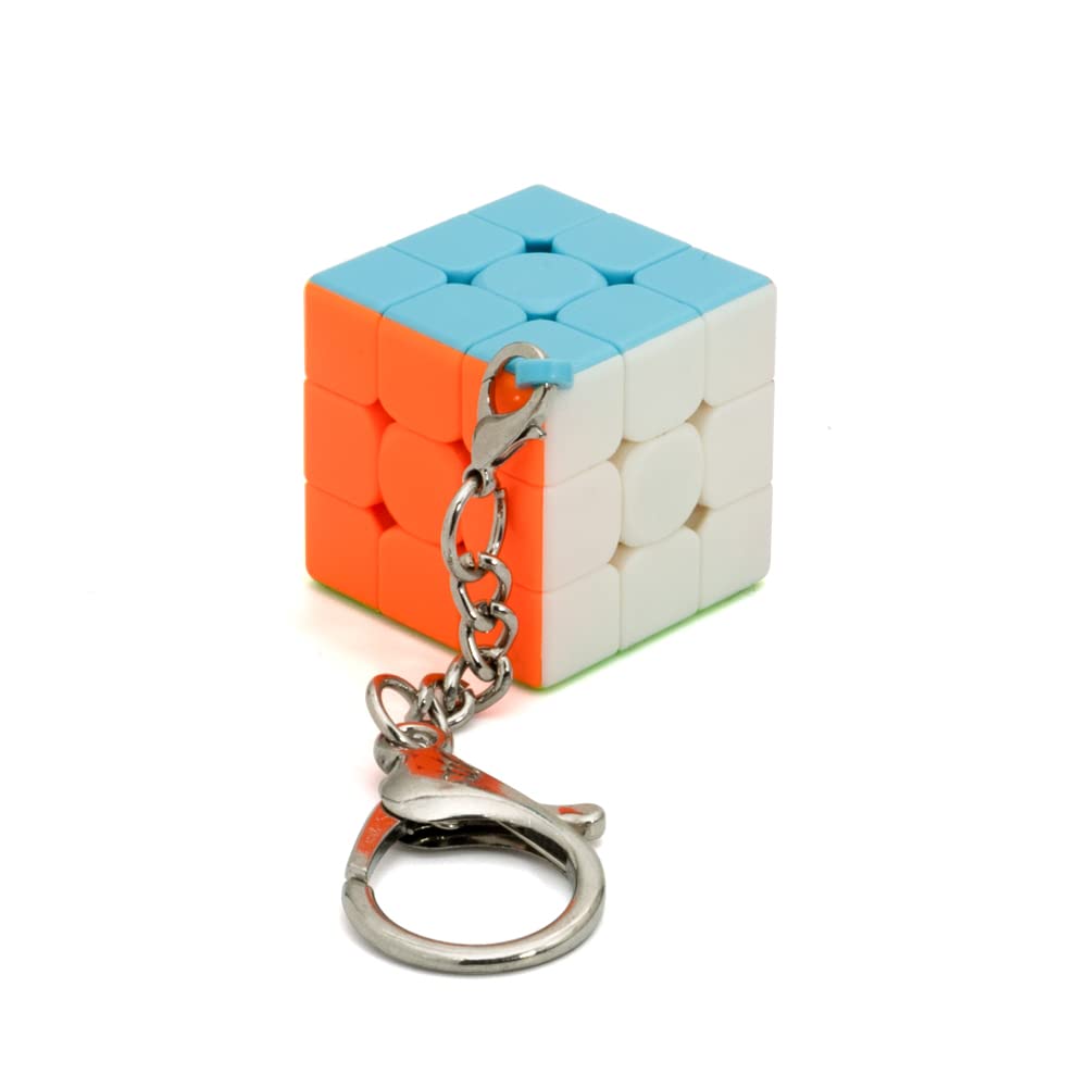 Cubelelo Drift Mini 3x3 Keychain Speed Cube - Compact Magic Puzzle Toy for Kids & Adults | Brain Teaser Game for Stress Relief & Fun | Perfect for Travel, Office, Gifts & Classroom Activities | Ages 3+