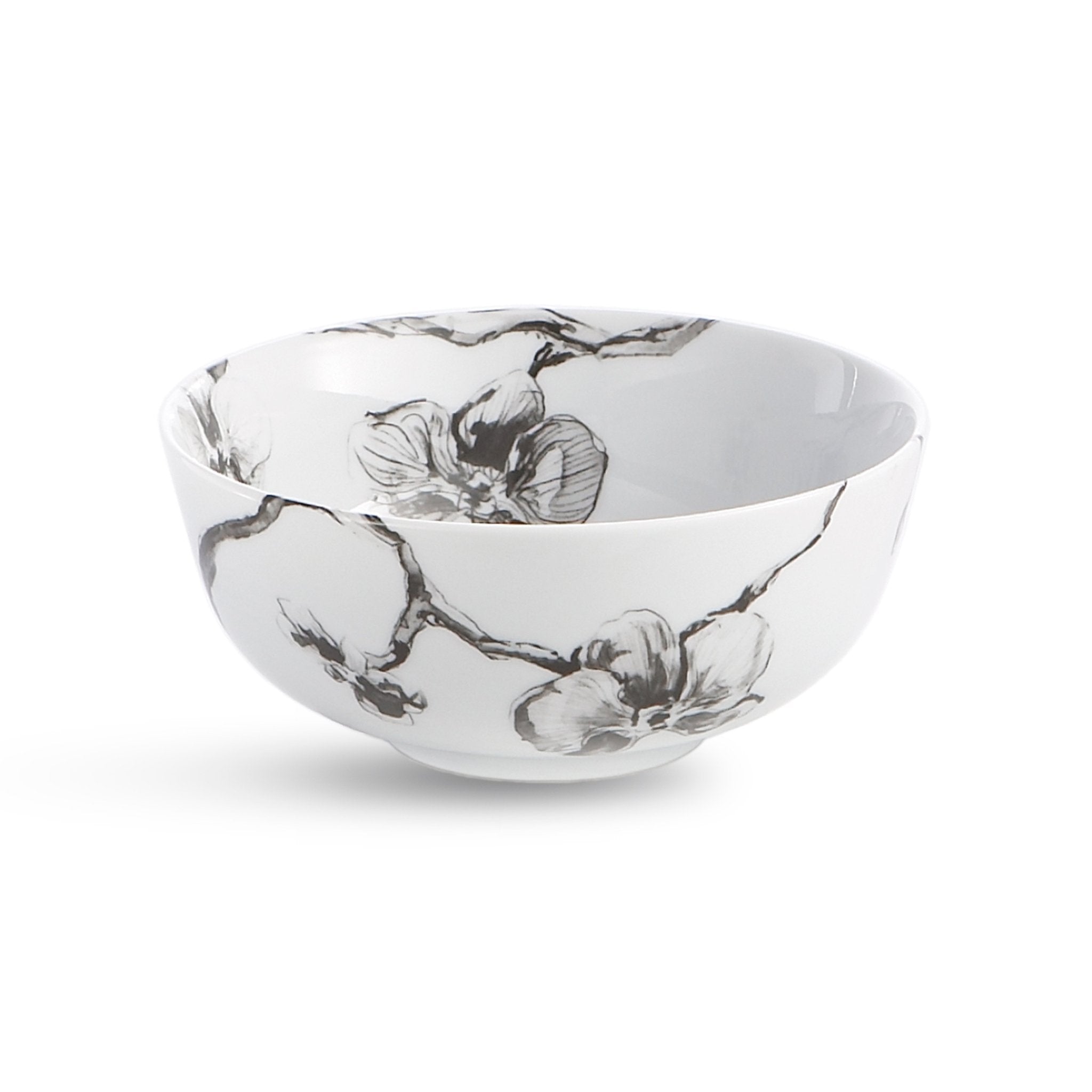 Premium Black Orchid Porcelain Dinnerware Set - Elegant 16-Piece Tableware for Fine Dining, Parties & Special Occasions