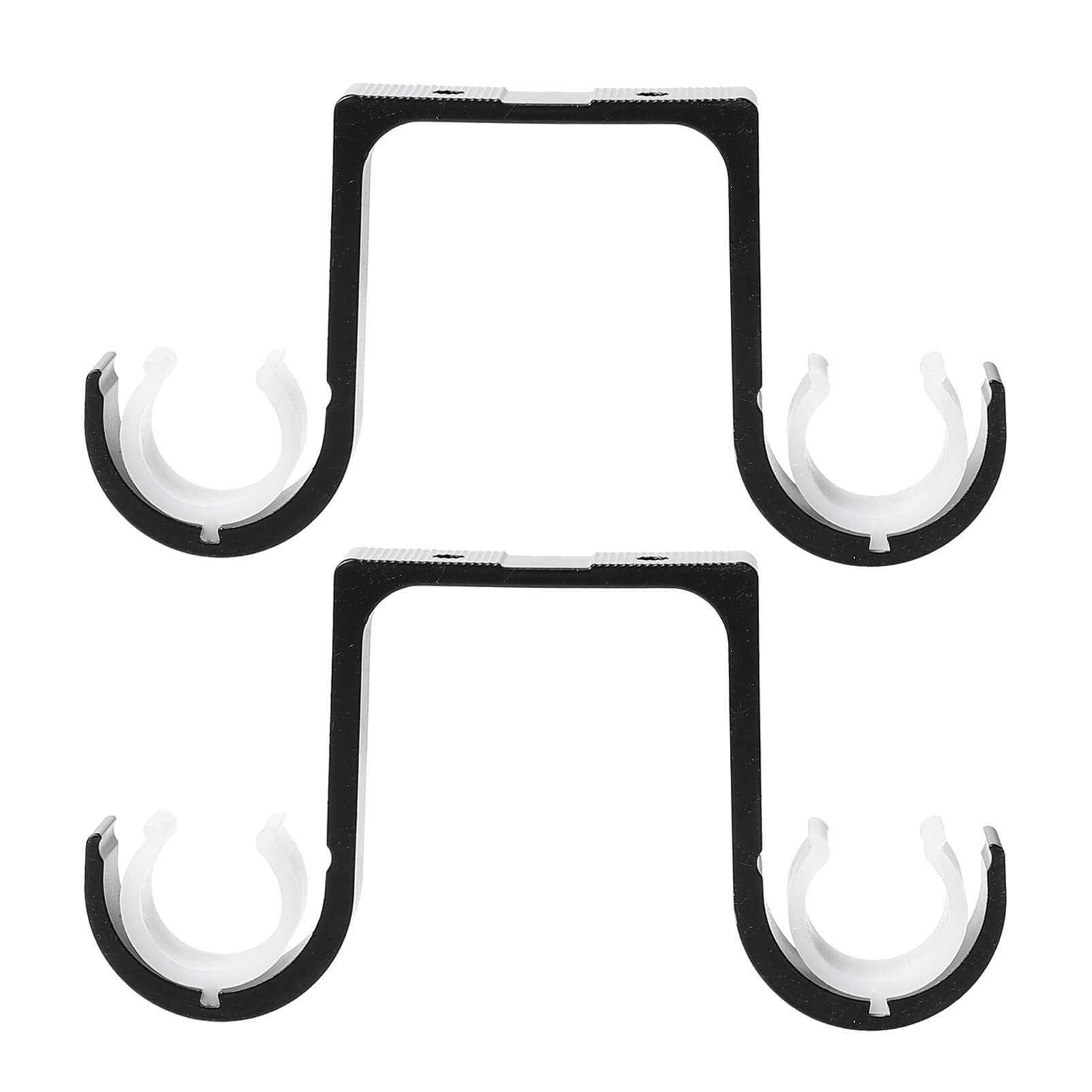 DOITOOL 2-Pack Heavy Duty Double Curtain Rod Brackets - Adjustable Metal Holders for Blackout & Sheer Drapes - Perfect for Living Room, Bedroom, and Window Treatments
