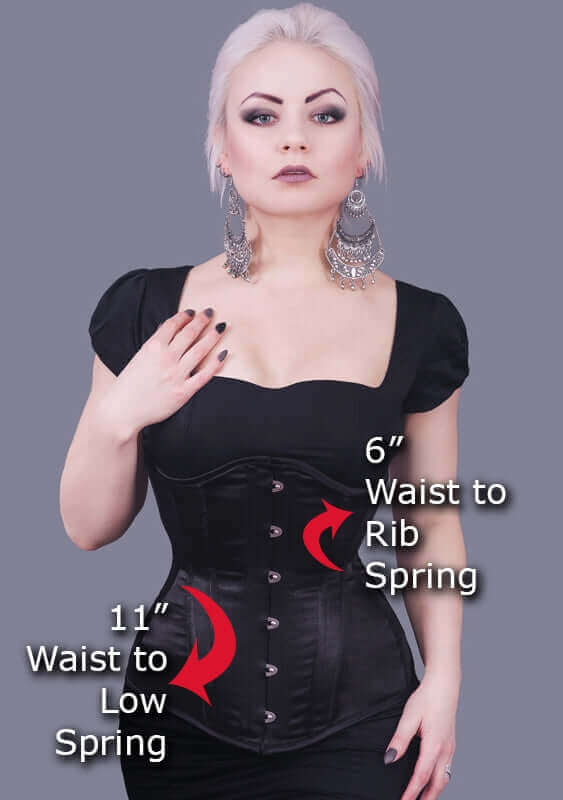 Steel Boned Corset for Women - Waist Training Corset with Longline Design - Perfect for Waist Cincher, Burlesque, Cosplay & Victorian Fashion
