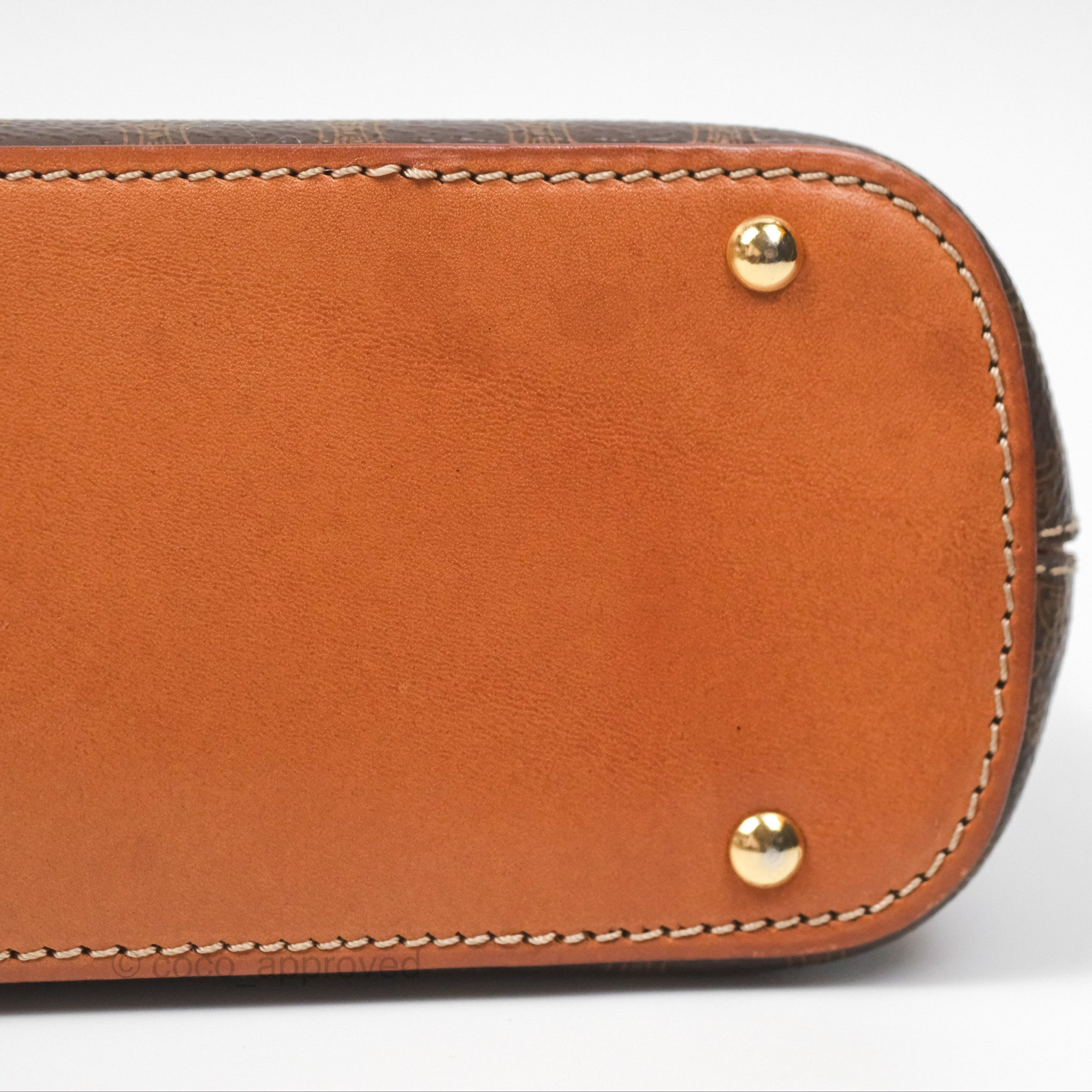 Vintage Celine Macadam Top Handle Handbag in Tan Brown - Perfect for Work, Travel & Everyday Elegance