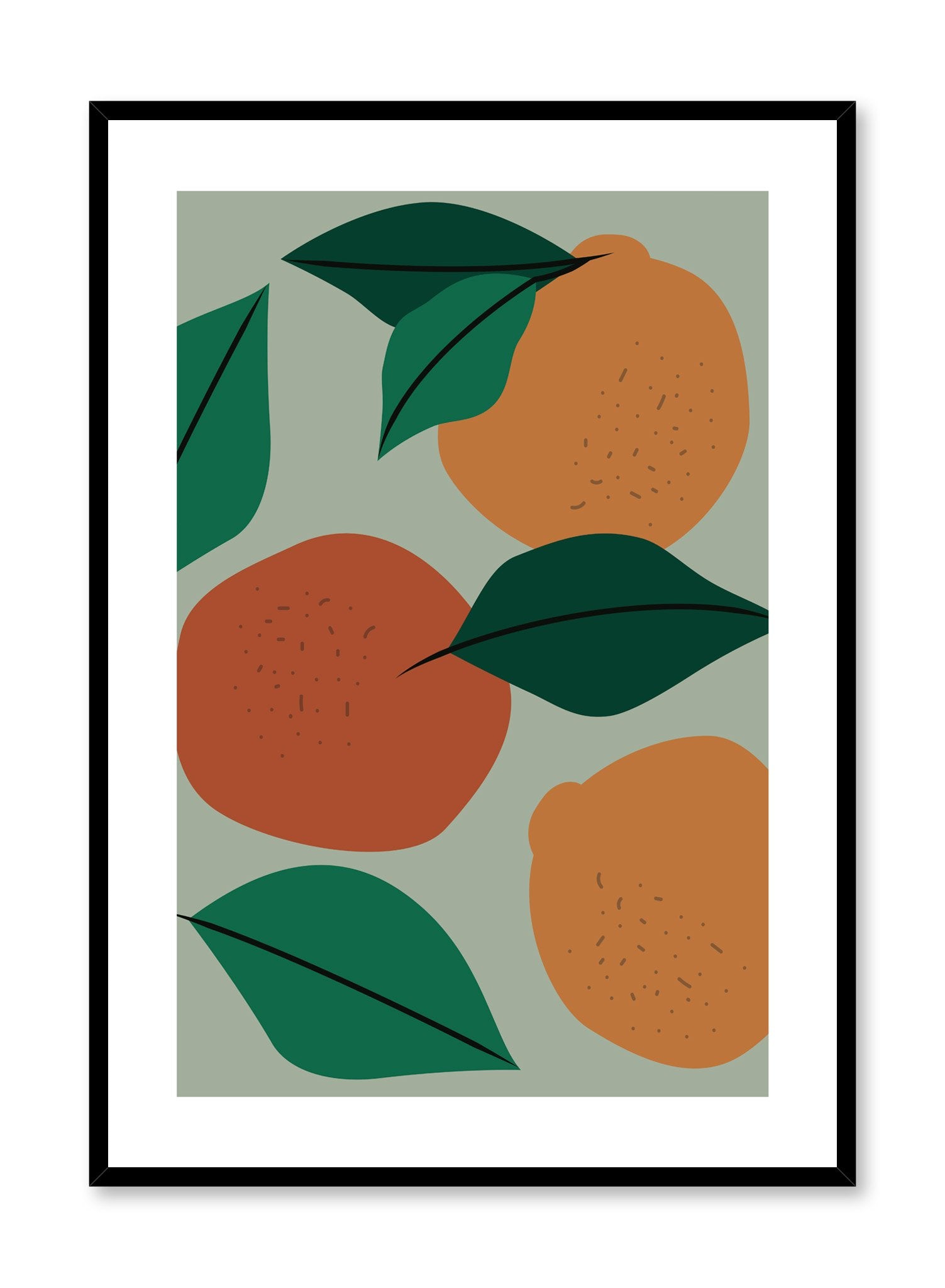 Orange You Glad? Funny Citrus Fruit Poster - Perfect for Kitchen Decor, Office Humor & Home Wall Art