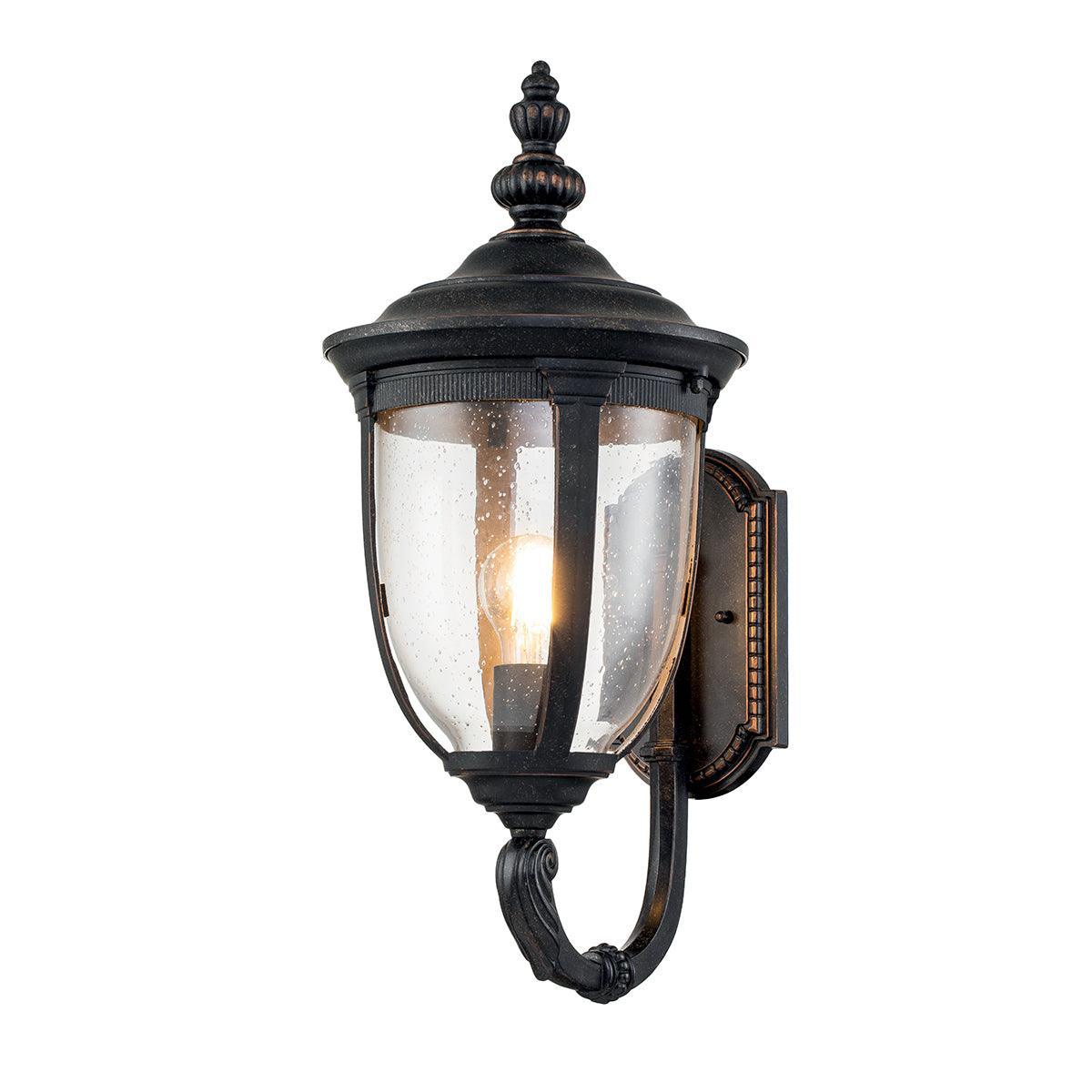 Cleveland 1 Light Medium Bronze Outdoor Wall Light - Weatherproof Exterior Sconce for Porch, Patio & Garage Lighting