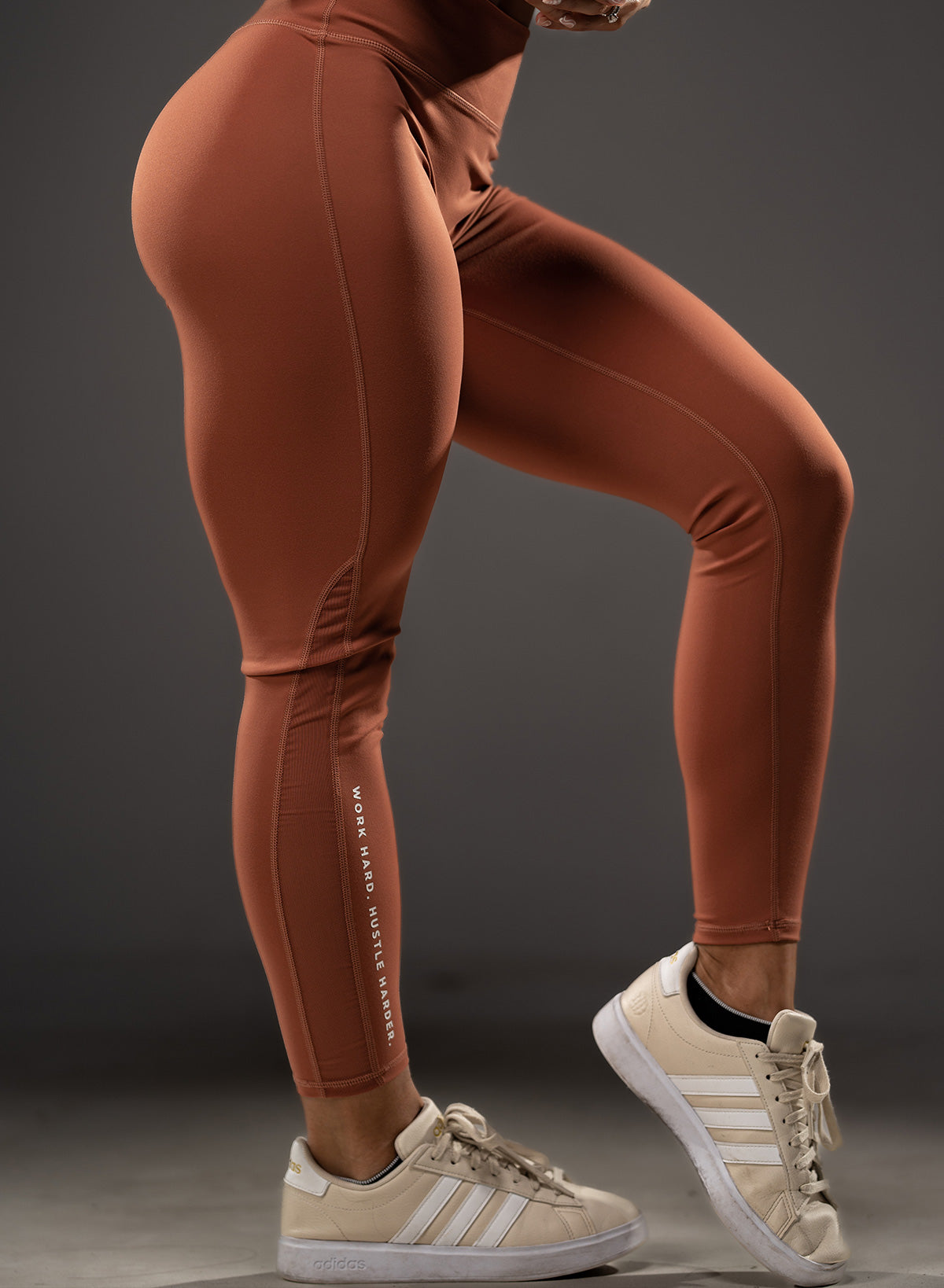 ASCEND High Waist Yoga Leggings for Women - Soft & Stretchy Workout Pants - Perfect for Gym, Running & Lounge - Pumpkin Color