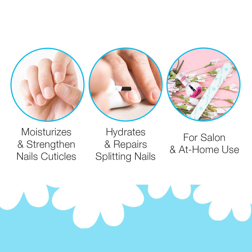 Premium Flowery Rose Scented Cuticle Oil - 0.5 oz Nail Care Treatment for Soft Cuticles & Healthy Nails - Perfect for Manicures, Pedicures & At-Home Nail Care