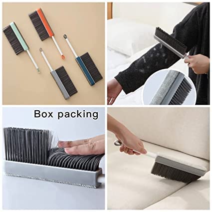 SIDDHI VINAYAK 2-in-1 Multifunctional Cleaning Brush - Bed & Sofa Cleaner, Window Screen & Glass Scrubber, Detachable Scraper for Wet/Dry Use - Perfect for Home, Car, Office & Outdoor Cleaning