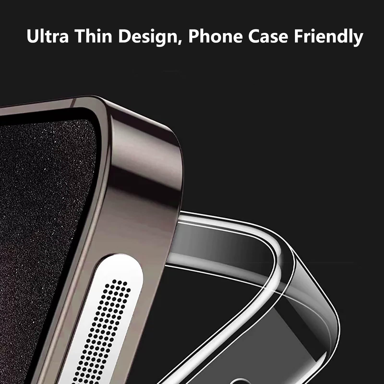 iPhone 16 Pro / 16 Pro Max Earpiece Speaker Mesh Dust Proof Adhesive Cover - 5 Pack Black - Protect Your Phone from Dust and Debris for Daily Use, Work, and Outdoor Activities