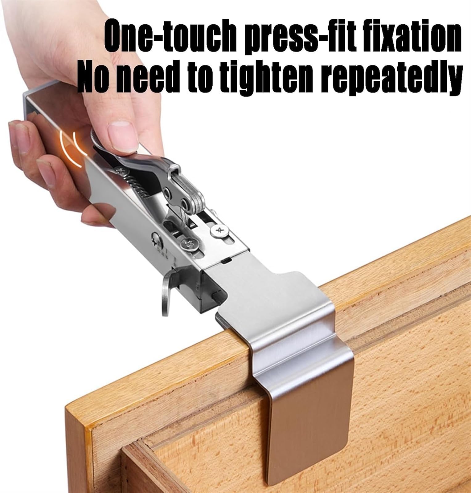Adjustable No-Drill Drawer Fixing Clamps - Quick Release Cabinet Clamps for Woodworking & DIY Projects - Perfect for Kitchen Cabinets, Office Desks & Furniture Repair (2-Pack)